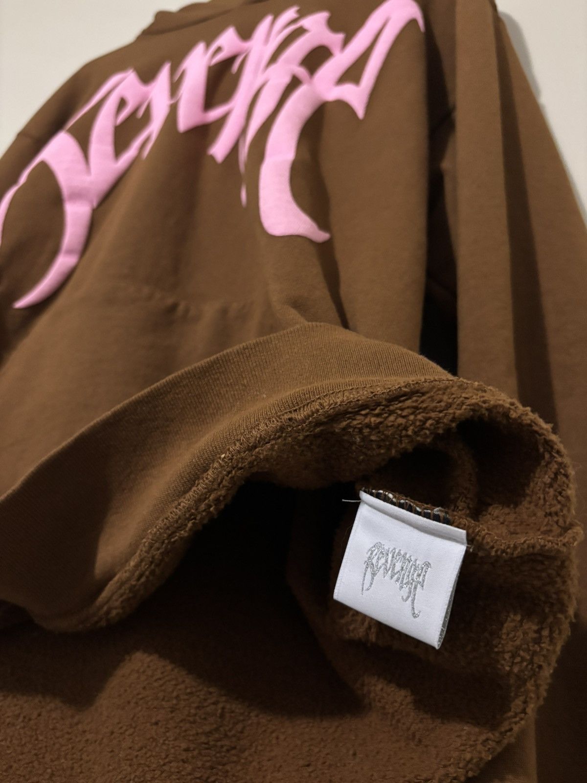 Revenge BROWN/PINK ARCH LOGO HOODIE REVENGE Size US L / EU 52-54 / 3 - 4 Thumbnail