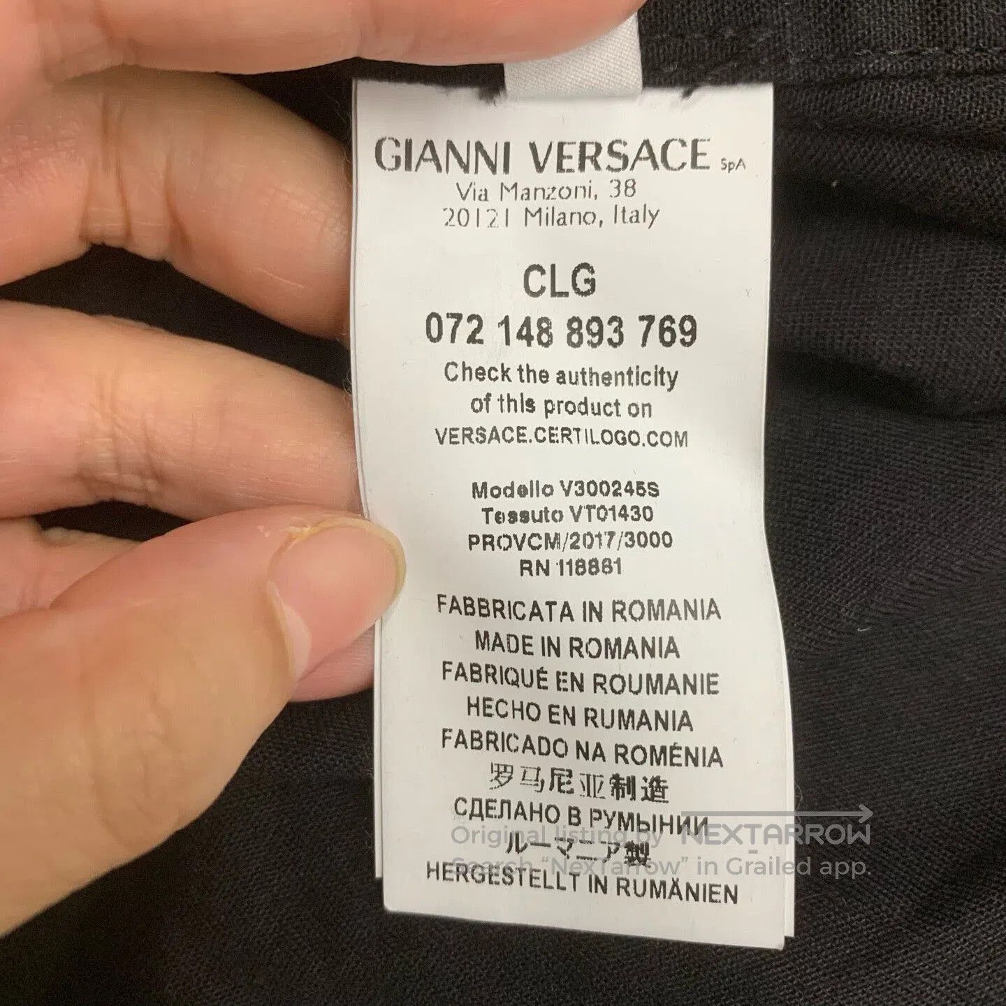 Versace versace black patterned long sleeve shirt. Size US M / EU 48-50 / 2 - 5 Thumbnail
