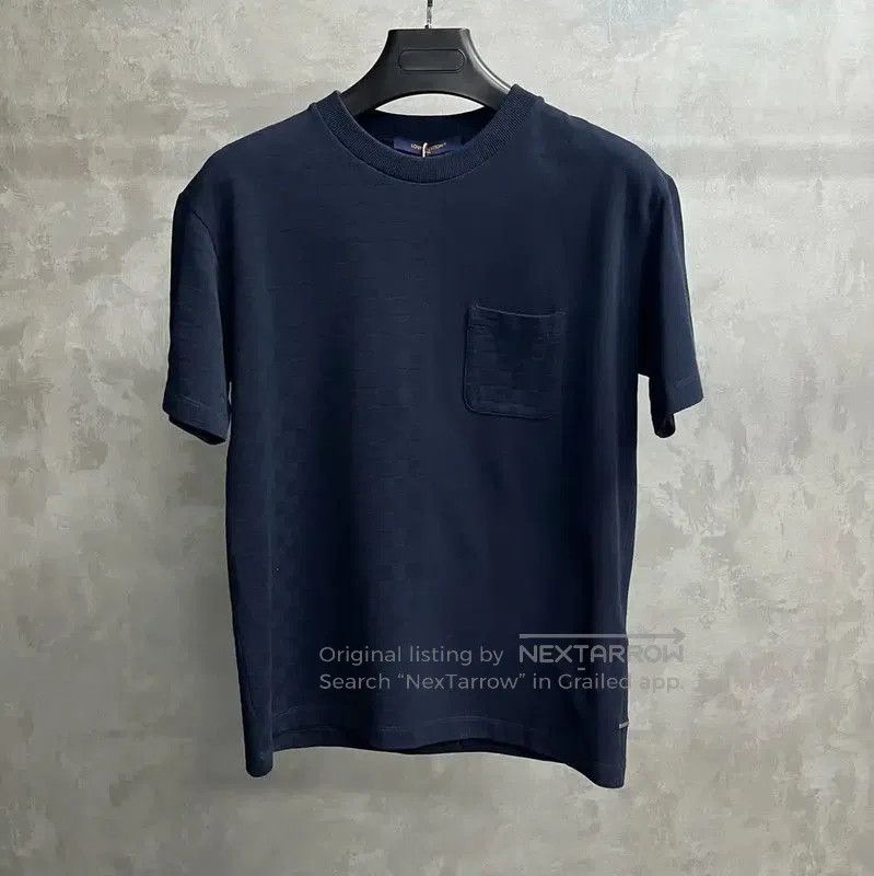 Louis Vuitton Louis Vuitton Men's Navy Cotton T-Shirt Size M . Size US M / EU 48-50 / 2 - 1 Thumbnail