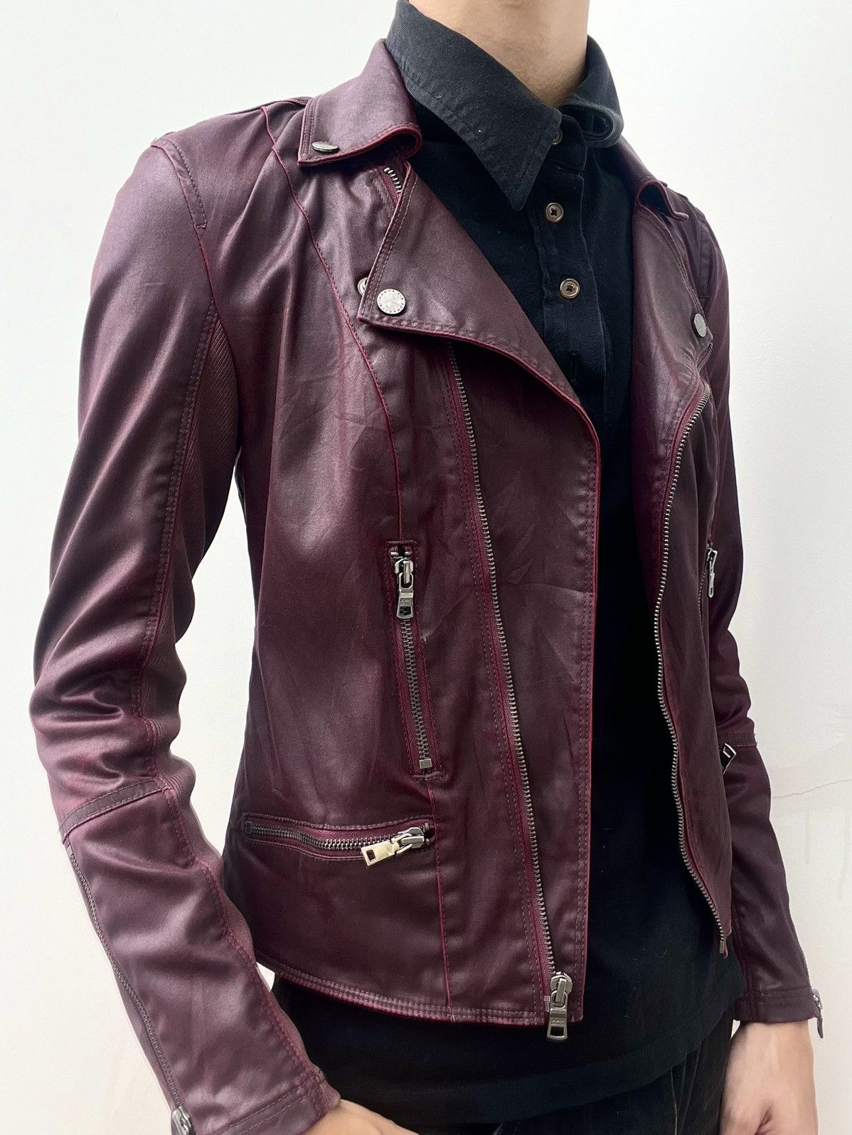 Armani Exchange 2000s Armani Exchange Biker Jacket Size US S / EU 44-46 / 1 - 2 Thumbnail