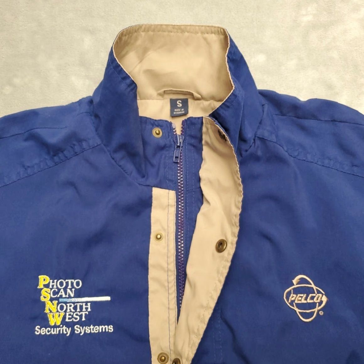 Vintage VTG King Louie Jacket Men S Bomber Blue Cotton Lining Embroidered Logo Full Zip Casual Size US S / EU 44-46 / 1 - 7 Thumbnail