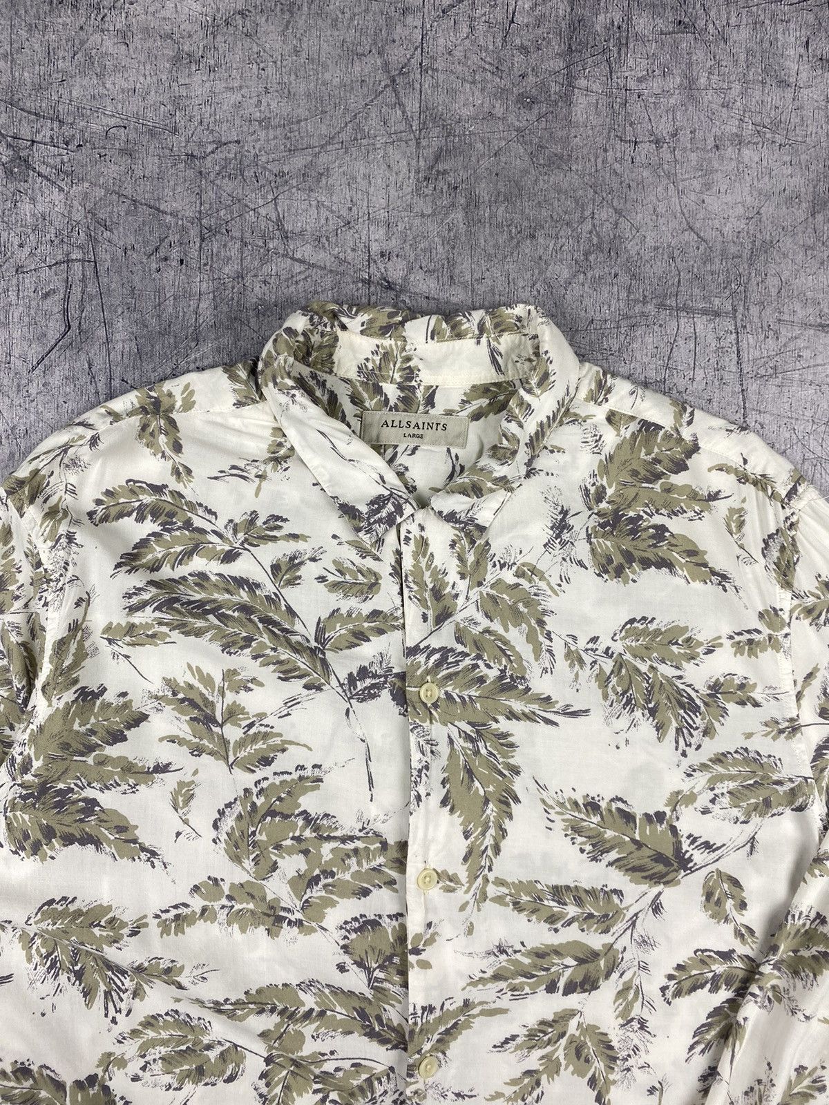Allsaints Allsaints Long Sleeve Shirt Allover Floral Design Size L Size US L / EU 52-54 / 3 - 6 Thumbnail