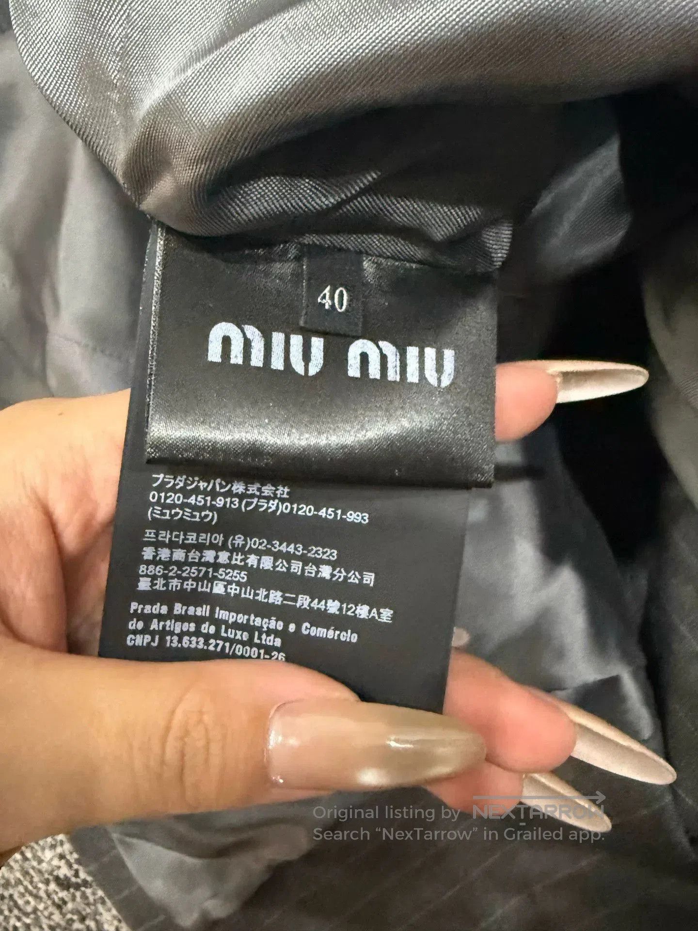 Miu Miu Miu Miu Size 40 Striped Coat. Size S / US 4 / IT 40 - 6 Thumbnail