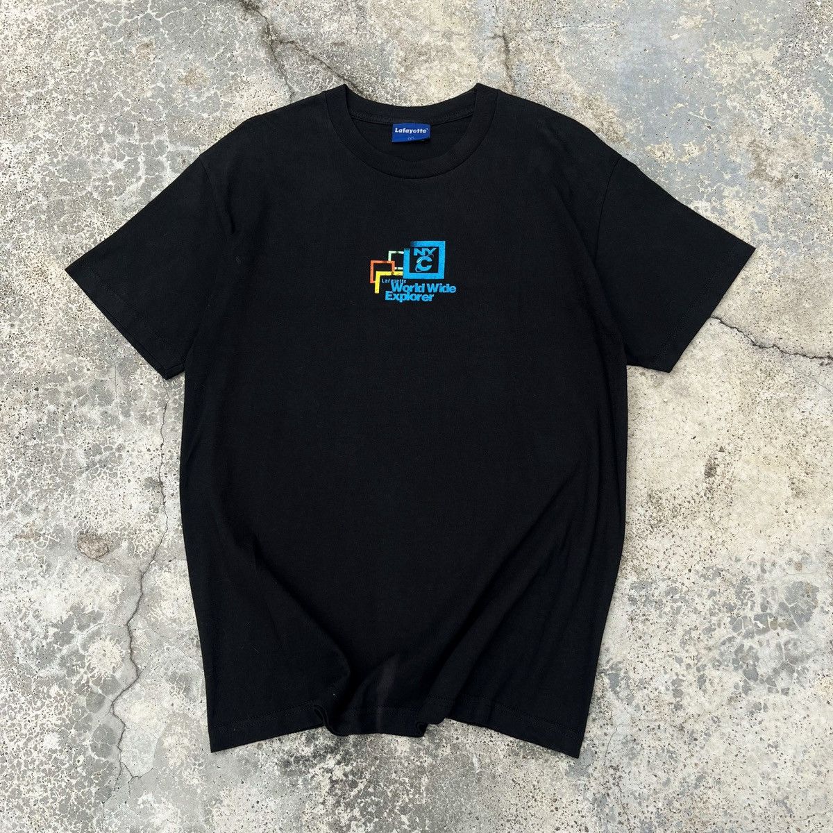 Rap Tees Vintage 90s Lafayette Made In Usa Nice Print Out Design Rare Size US L / EU 52-54 / 3 - 1 Thumbnail