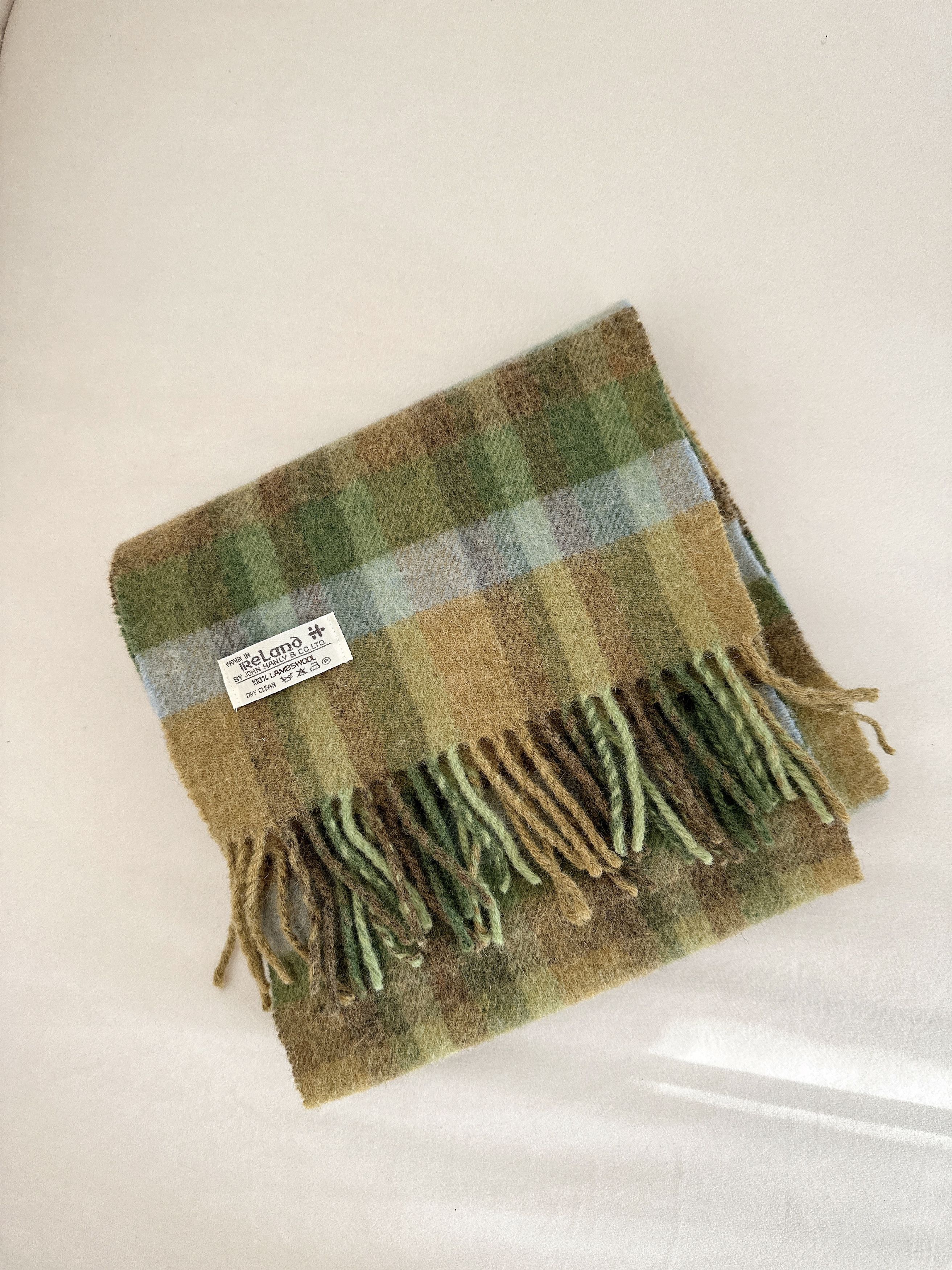 Other Vtg John Hanly Ireland 100% Lambswool Scarf - Heritage Plaid Size ONE SIZE - 1 Thumbnail