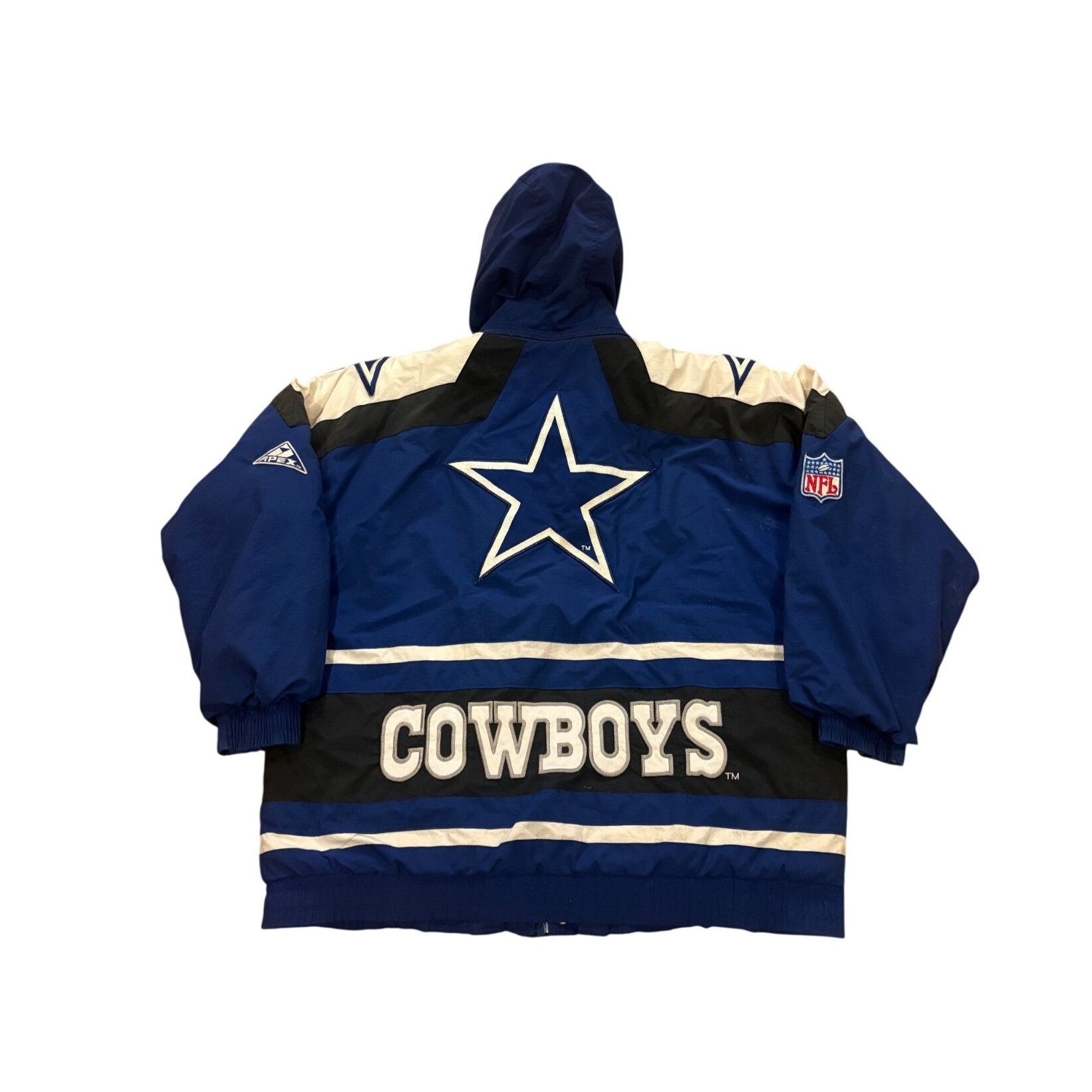 Apex One Vintage 90's Apex One Dallas Cowboys NFL Pro Line Hooded Puf Size US L / EU 52-54 / 3 - 2 Thumbnail