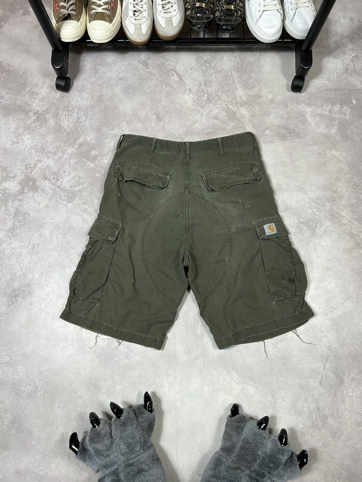 Carhartt Vintage Carhartt Distressed Cargo Short Size US 34 / EU 50 - 1 Thumbnail