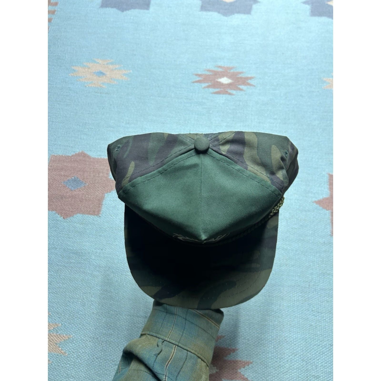 Vintage VINTAGE SnapBack hat camo cap Meauwataka militia Michigan woodland adjustable Size ONE SIZE - 3 Thumbnail