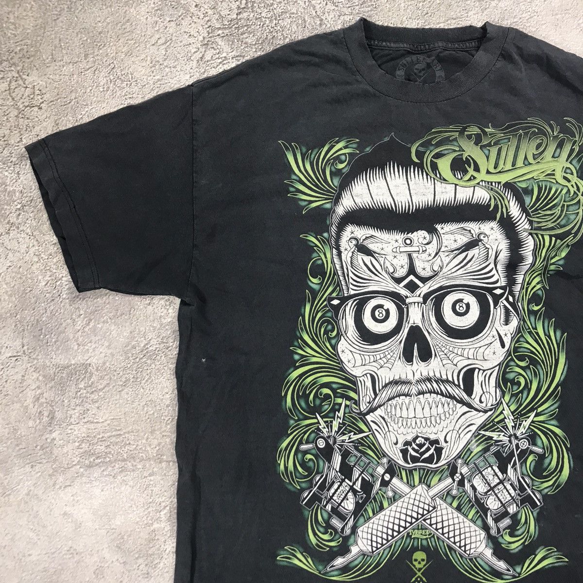 Vintage Vintage 90s Skeleton Graphic Tee Sun Faded Grunge Baggy XL Size US XL / EU 56 / 4 - 3 Thumbnail