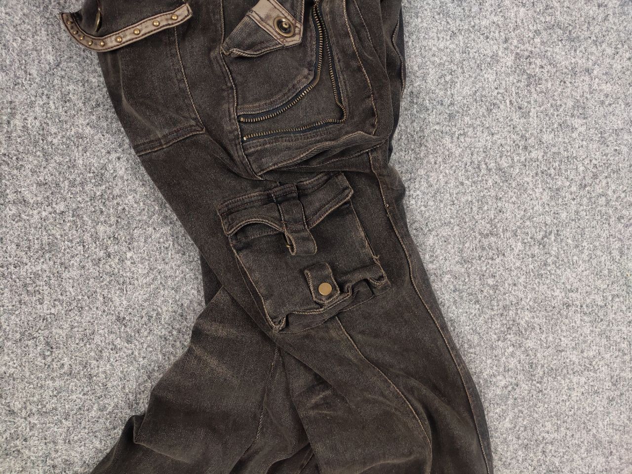 Le Grande Bleu (L.G.B.) Flowers Birds Market Pocket Bootcut Denim Jeans Vintage Size 30" / US 8 / IT 44 - 7 Thumbnail
