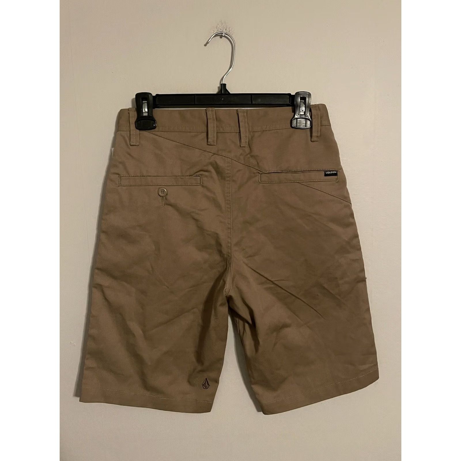 Volcom Volcom Chino Skate Shorts Men's 28 Beige Khaki Flat Front True to This New! Size US 28 / EU 44 - 3 Thumbnail