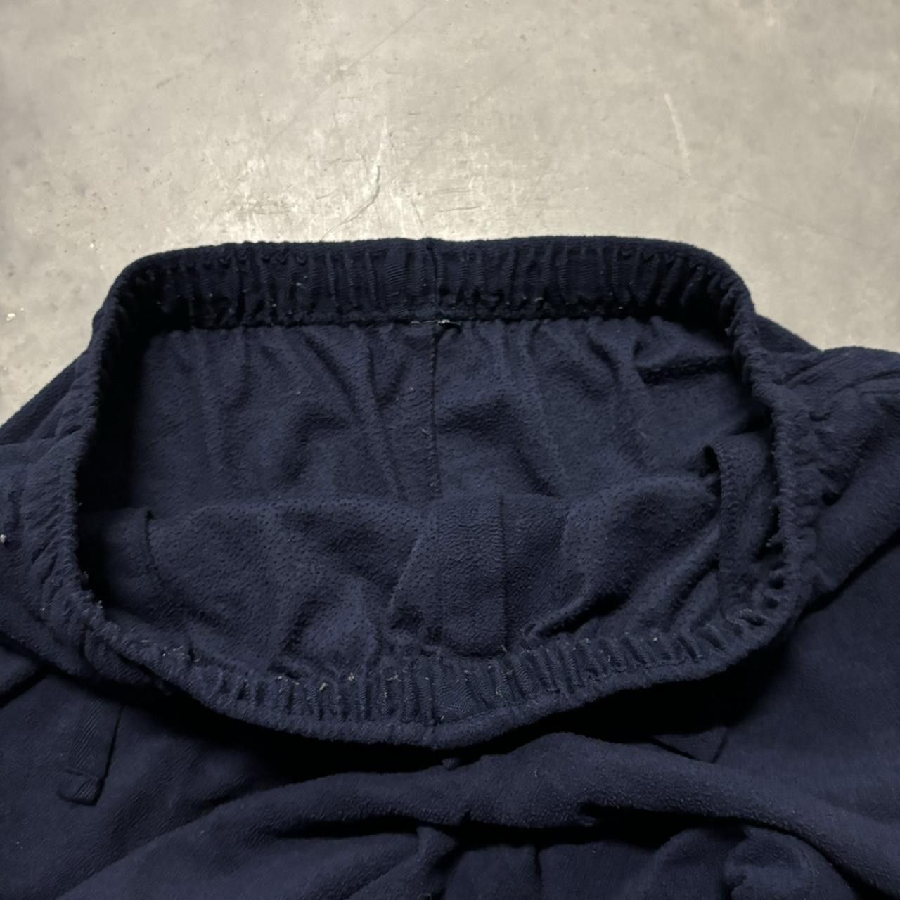 Japanese Brand × Vintage Crazy Vintage Y2K/2000s Baggy Navy Blue Fleece Comfy Skater Essential Sweatpants! Size US 34 / EU 50 - 6 Thumbnail