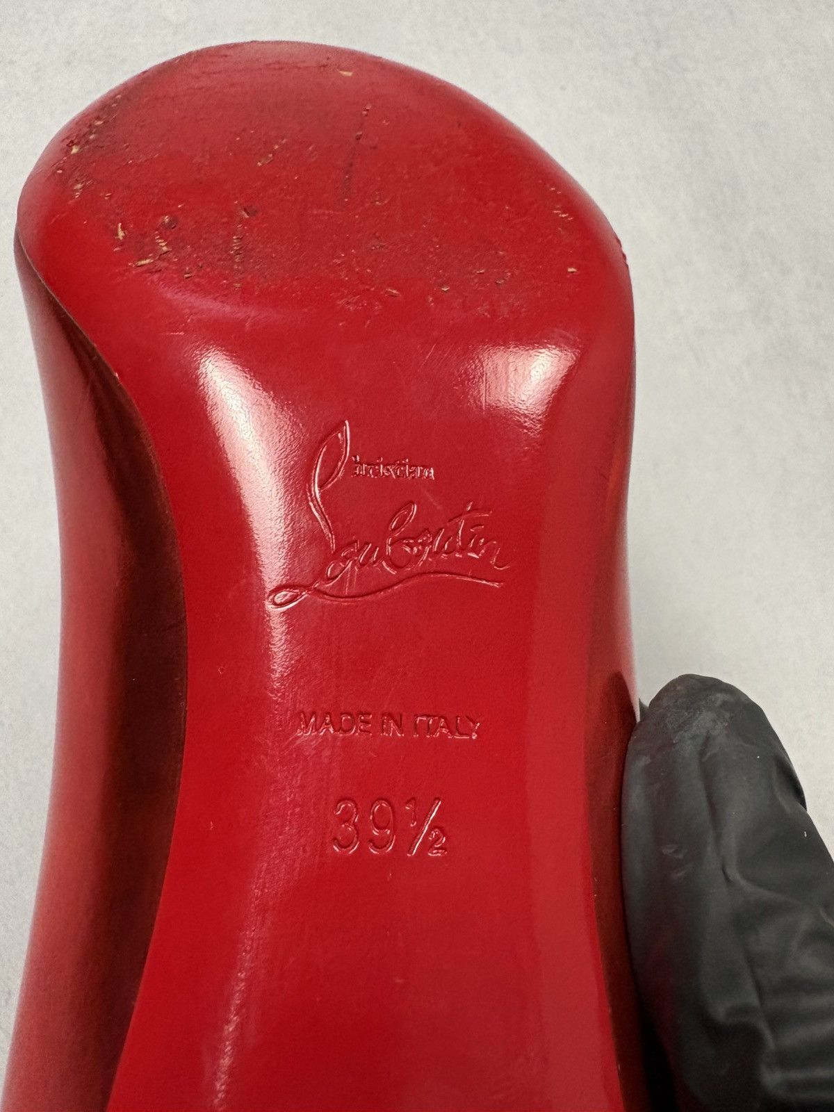 Christian Louboutin Christian Louboutin Red Metallic Peep Toe Heels Pumps Shoes Size US 9.5 / IT 39.5 - 12 Thumbnail