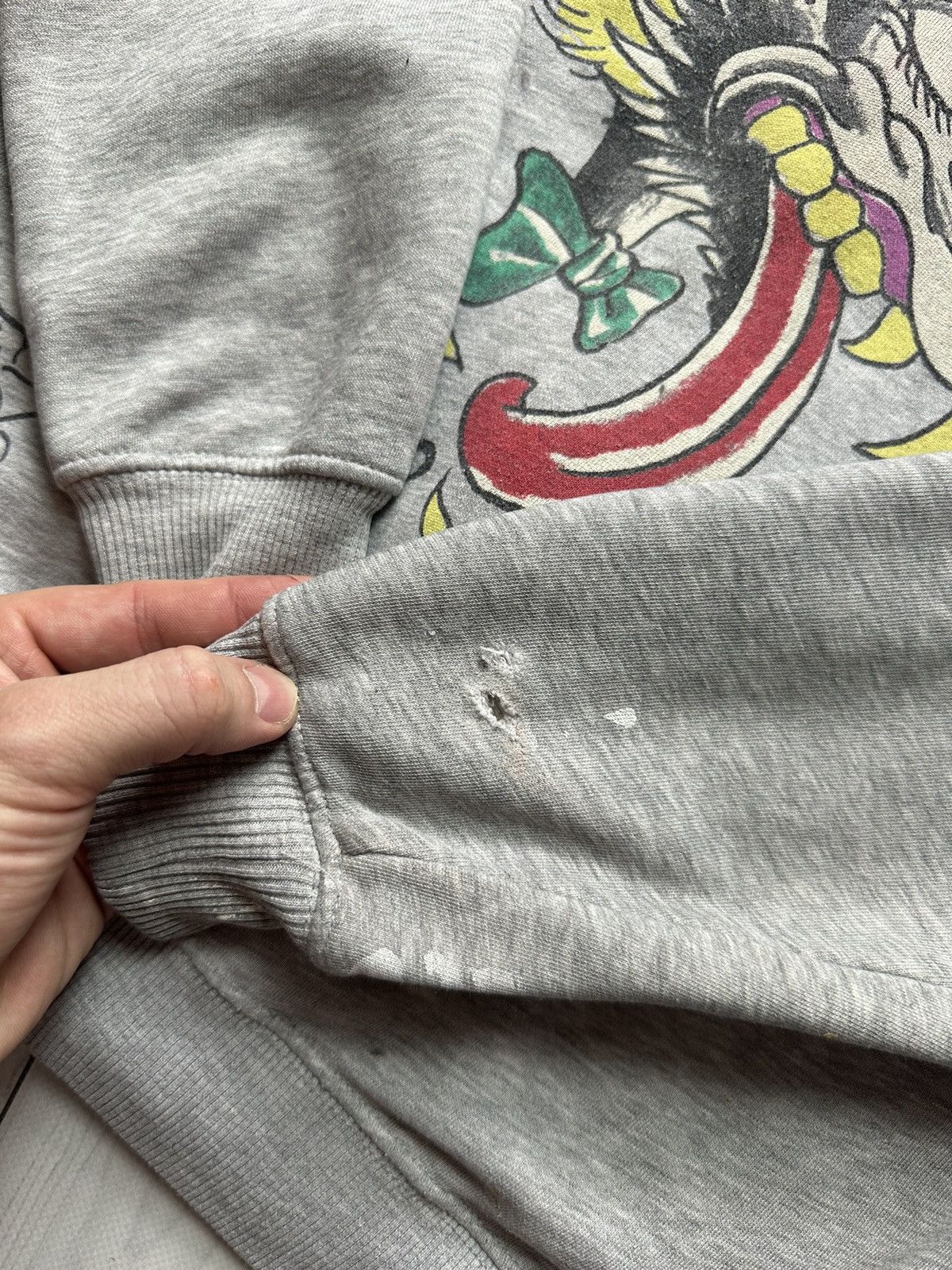 Ed Hardy × Vintage Vintage Ed Hardy zip hoodie rare logo size S distressed Size US S / EU 44-46 / 1 - 10 Thumbnail