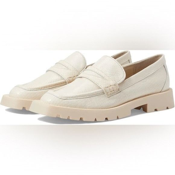Dolce Vita Dolce Vita Elias Ivory Leather Chunky Loafers Size US 10 / IT 40 - 1 Thumbnail