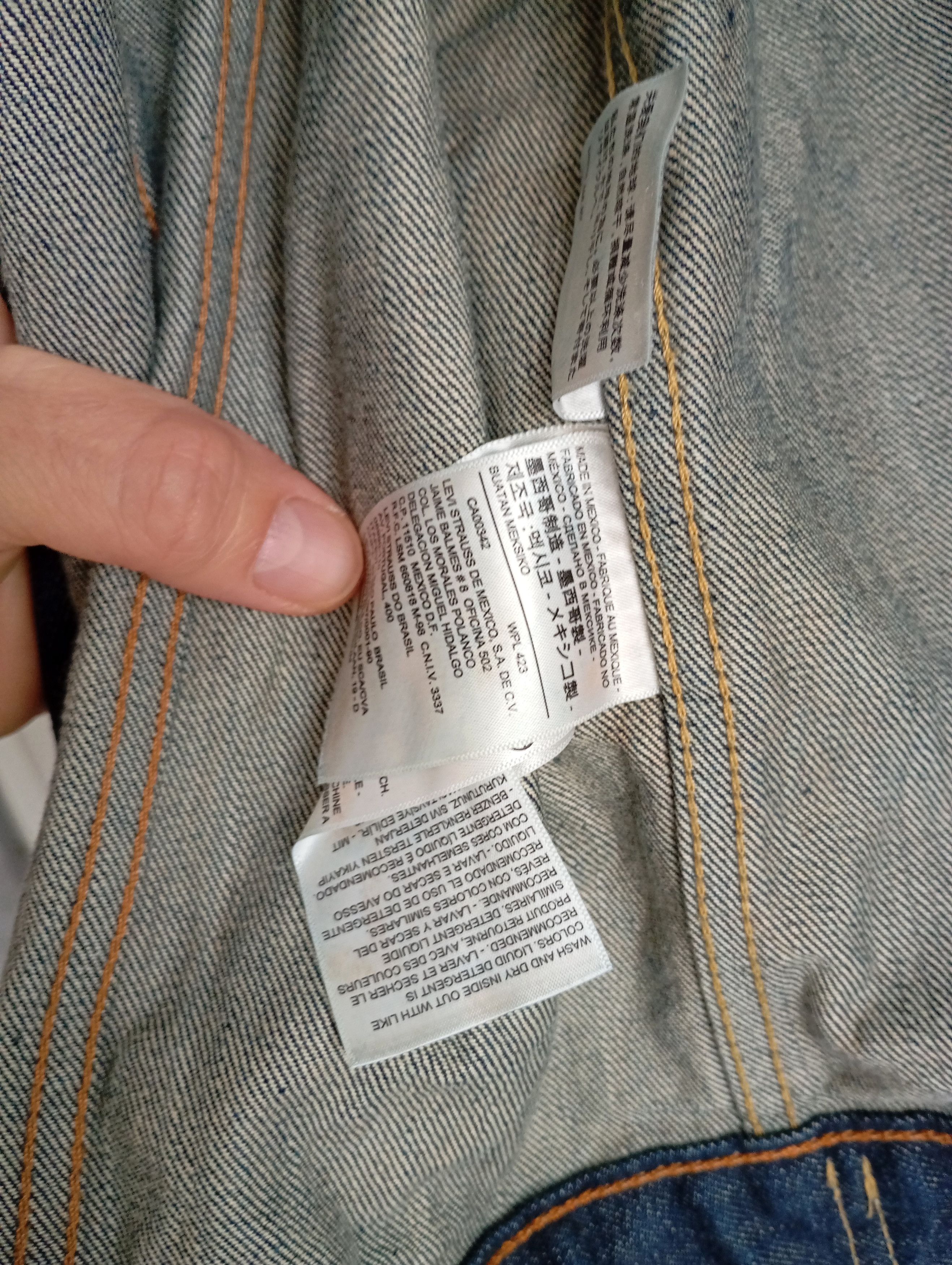 Levi's Levi's Denim Indigo Trucker Jacket Biker Vintage Classic Y2K Size US XL / EU 56 / 4 - 8 Thumbnail