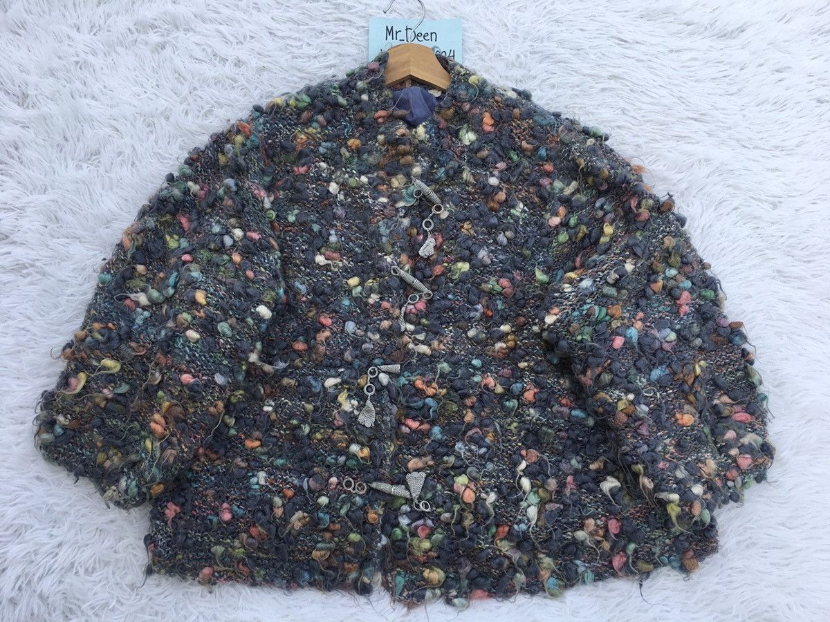 Rare Vintage Japanese Brand Knitted Wool Jacket