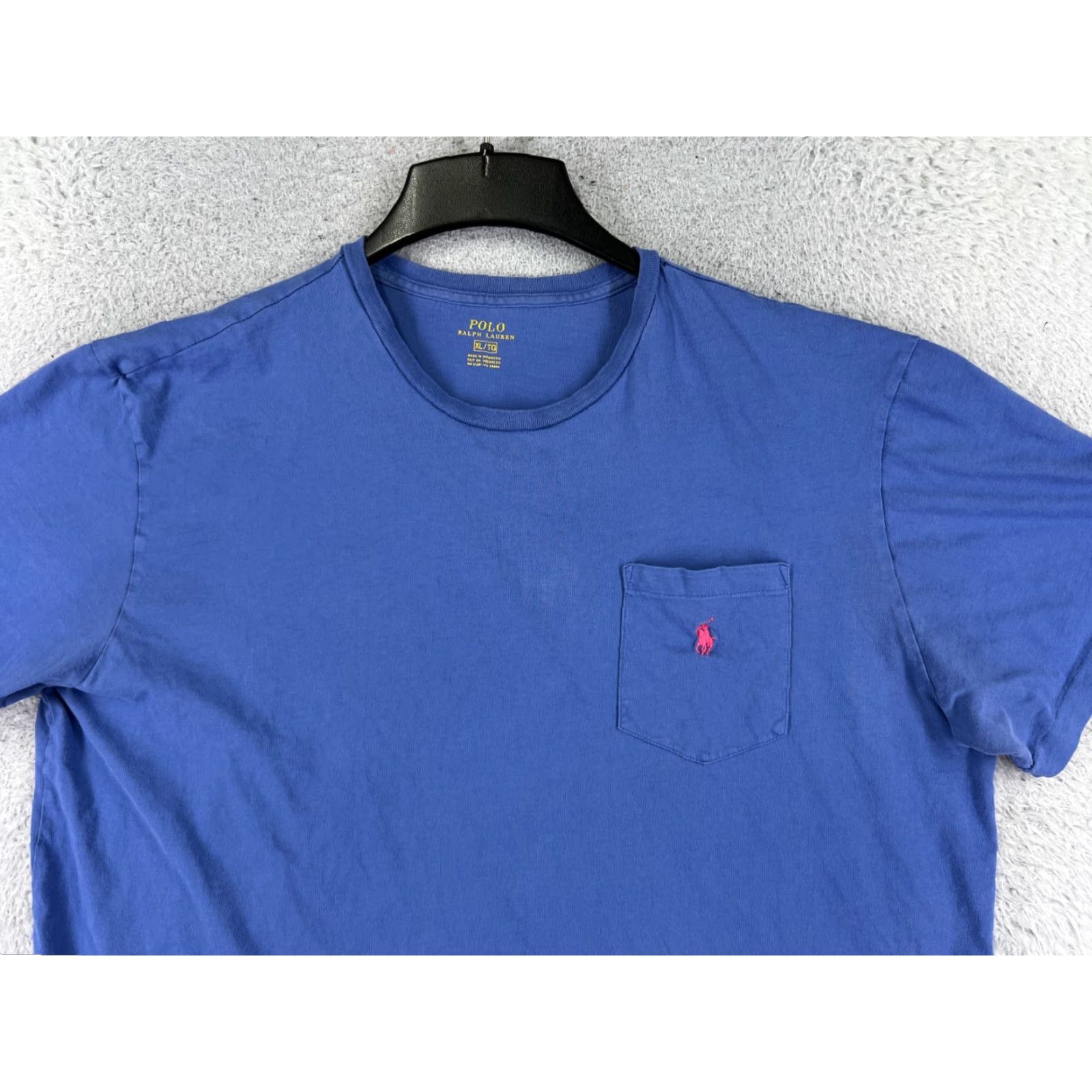 Ralph Lauren Polo Ralph Lauren Shirt Men XL Blue Cotton Pony Crew Neck Short Sleeve Size US XL / EU 56 / 4 - 4 Thumbnail