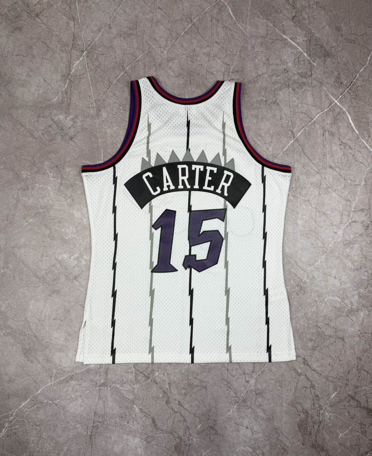 NBA Mitchell Ness Toronto Raptors 15 Carter White Jersey Shirt Size US L / EU 52-54 / 3 - 2 Thumbnail