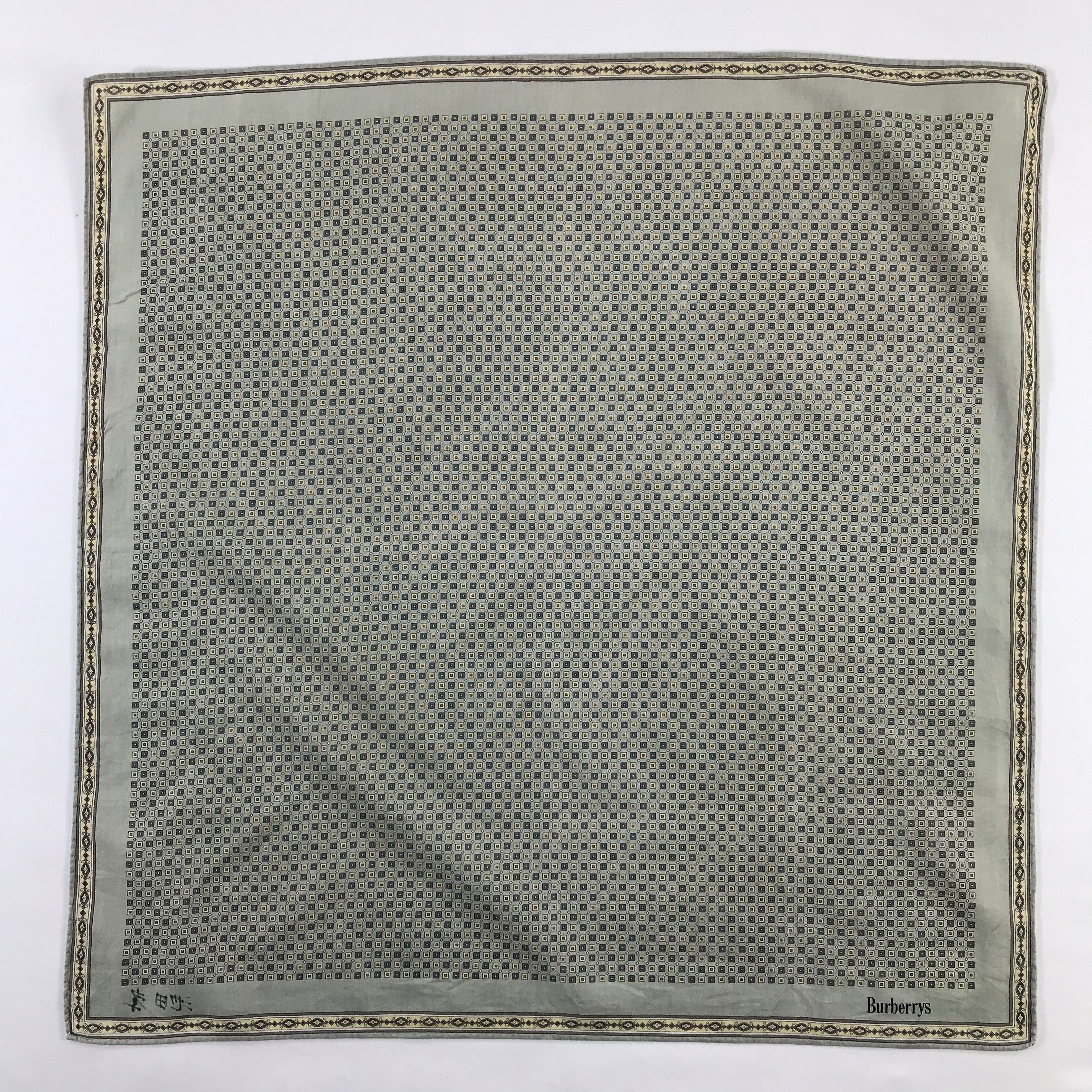 Burberry × Vintage Burberry Bandana / Handkerchief / Neckerchief - S762 Size ONE SIZE - 1 Thumbnail