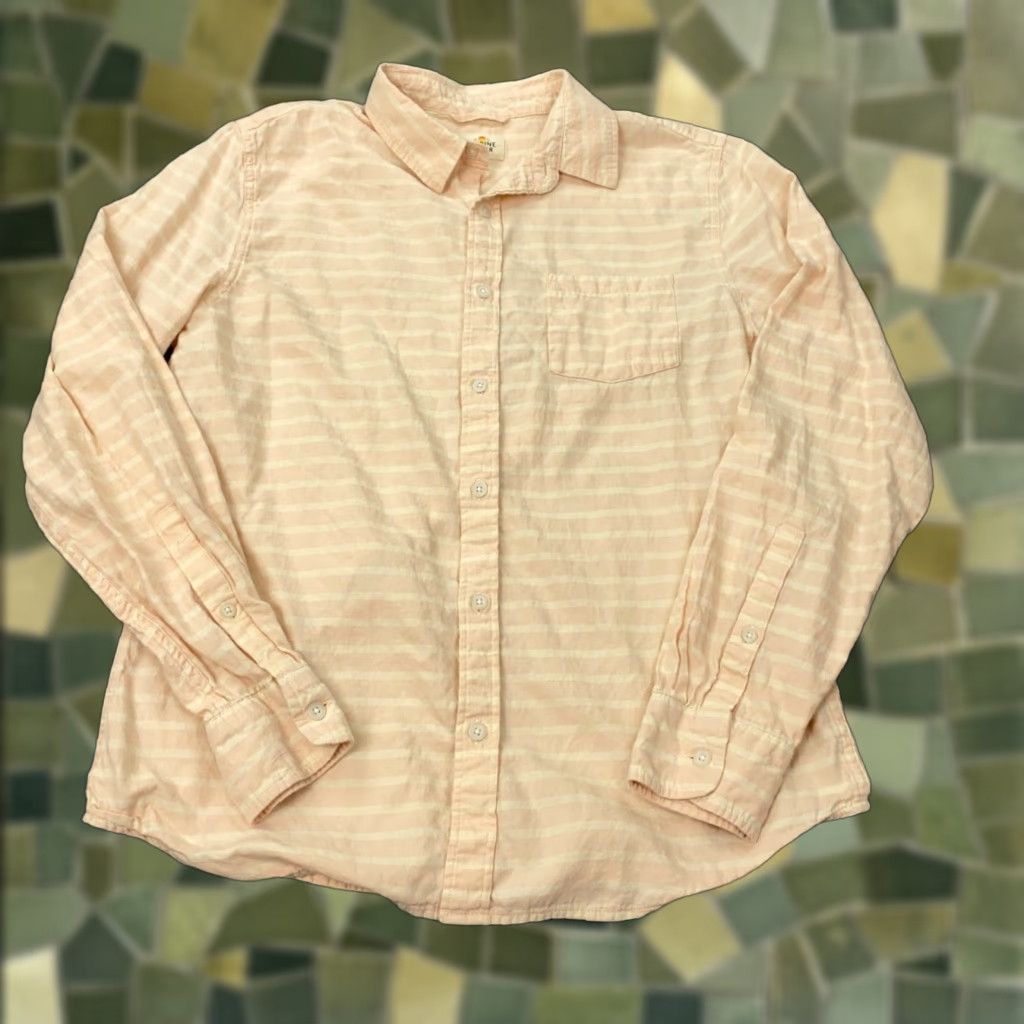 Marine Layer Marine Layer Shirt Long Sleeve Button-Up Pocket Pink/White Striped Adult M Mens Sh irt Pink Striped Beach Classic 90s Contemporary? Size US M / EU 48-50 / 2 - 1 Thumbnail