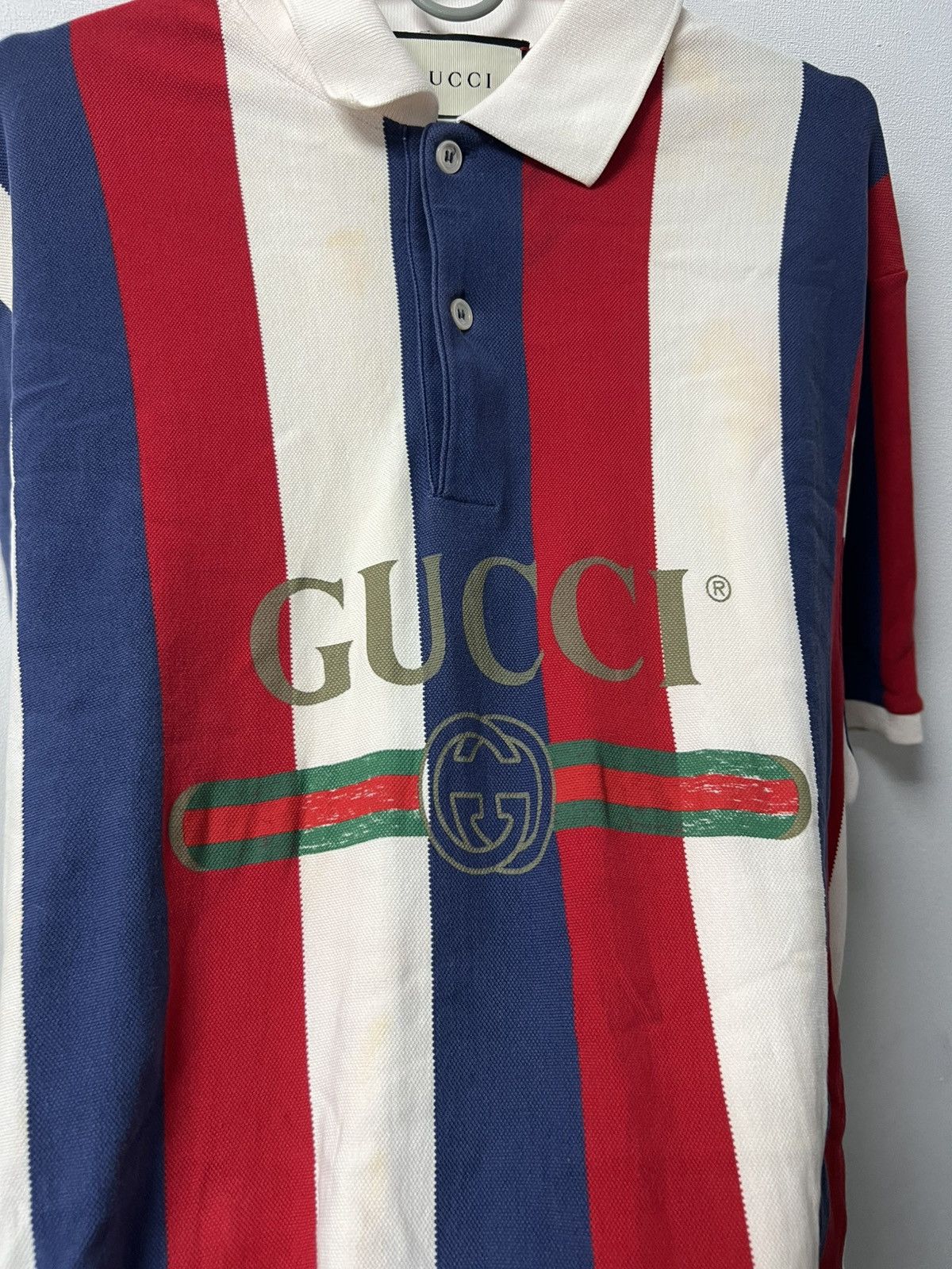 Gucci Gucci Polo T-Shirt Big Logo Size US L / EU 52-54 / 3 - 2 Thumbnail