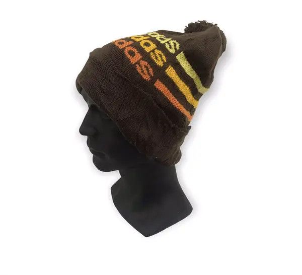 image of Vintage Adidas Spellout Beanie Hat, Men's