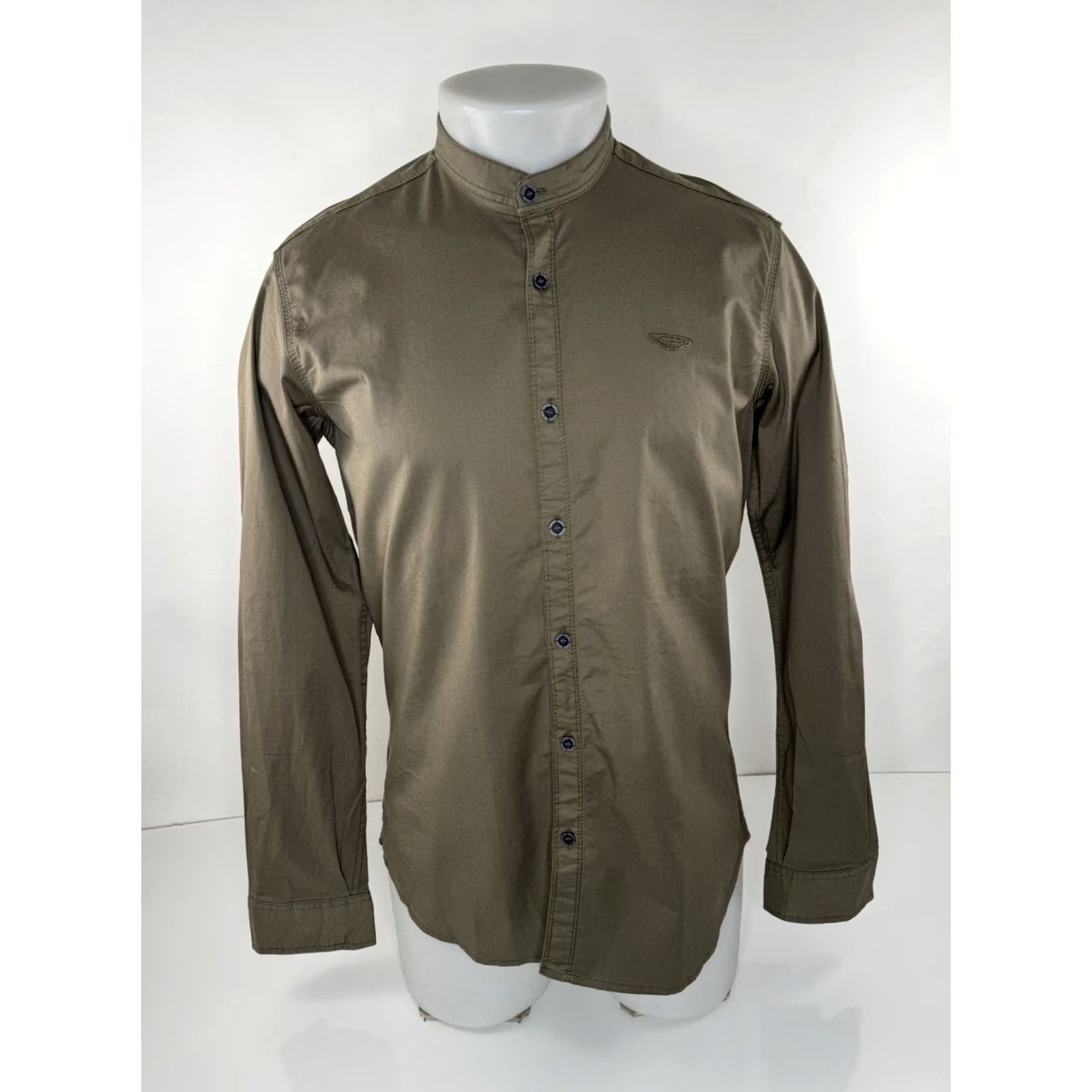 Hackett Hackett - Embroidered Collarless Mens L Shirt EXCELLENT Size US L / EU 52-54 / 3 - 2 Thumbnail