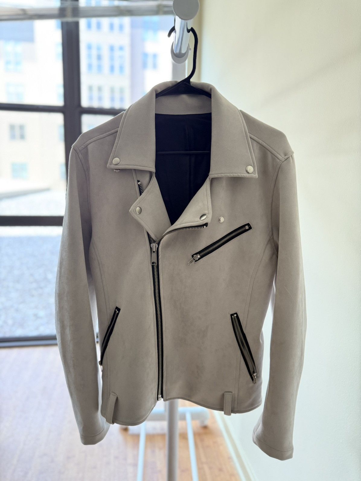 semanticdesign Semantic Design White Biker Jacket Size US M / EU 48-50 / 2 - 3 Thumbnail