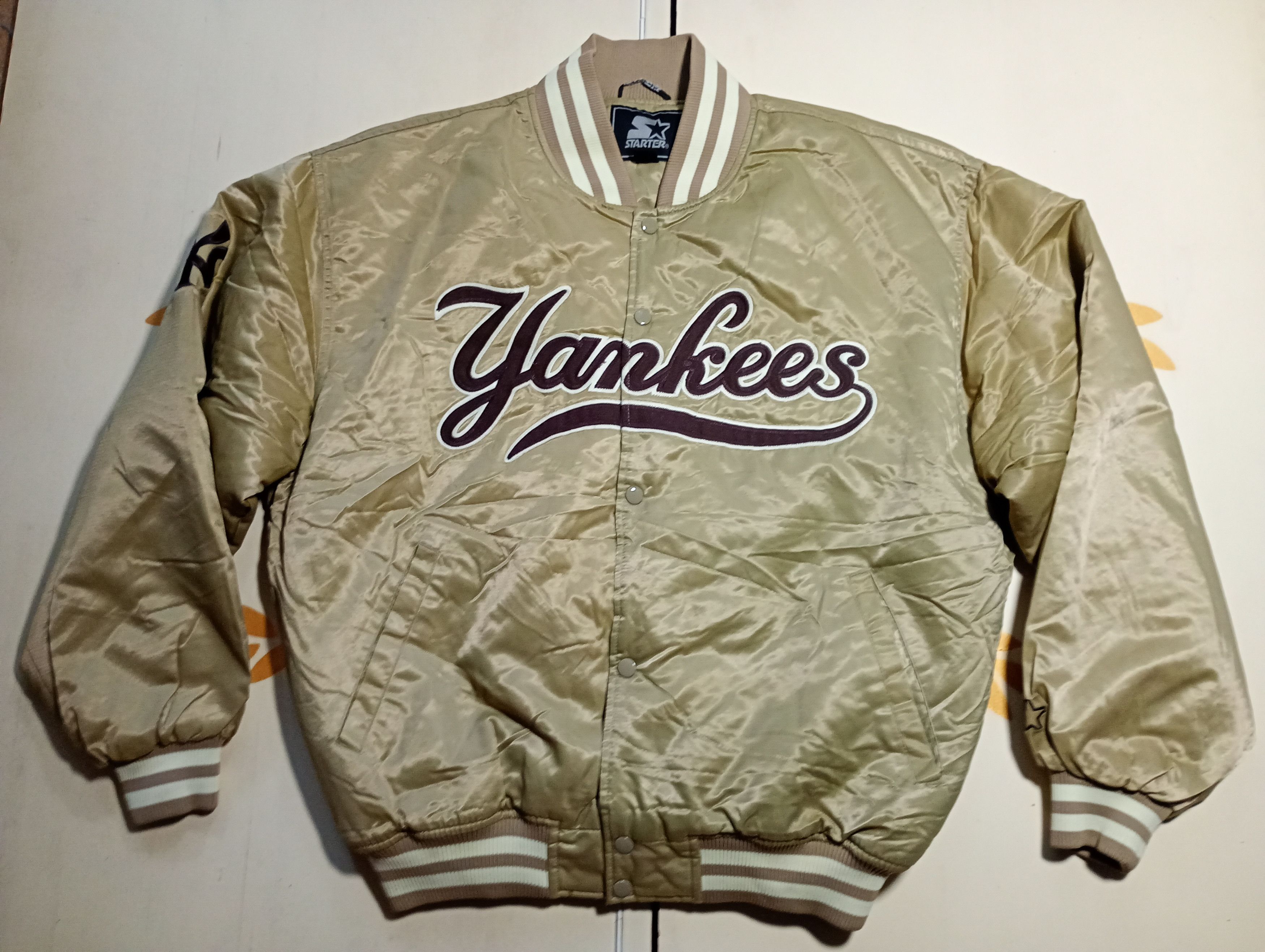 Starter New York Yankees Starter Bomber Jacket 90's Size US L / EU 52-54 / 3 - 1 Thumbnail