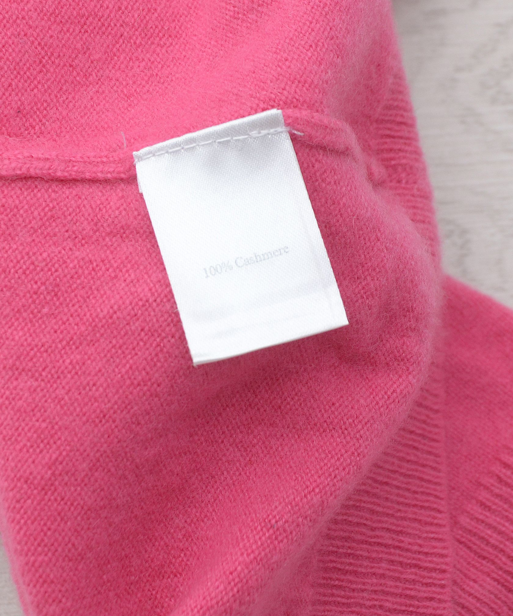 Vintage Vintage Y2K 100% Cashmere Pink V-neck Jumper Sweater Barbie Size XXS / US 00 / IT 34 - 6 Thumbnail