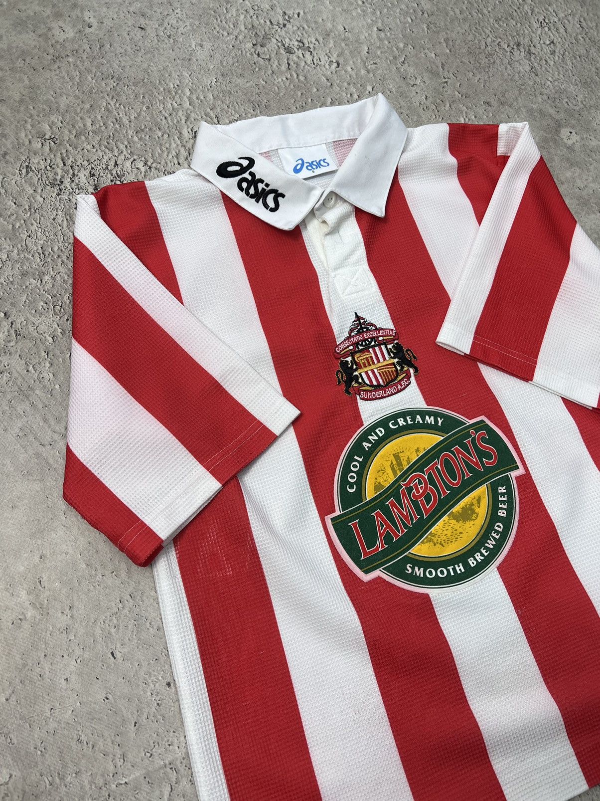 Asics × Vintage 1997/1998 Sunderland AFC ASICS Soccer Jersey Vintage Size US S / EU 44-46 / 1 - 7 Thumbnail