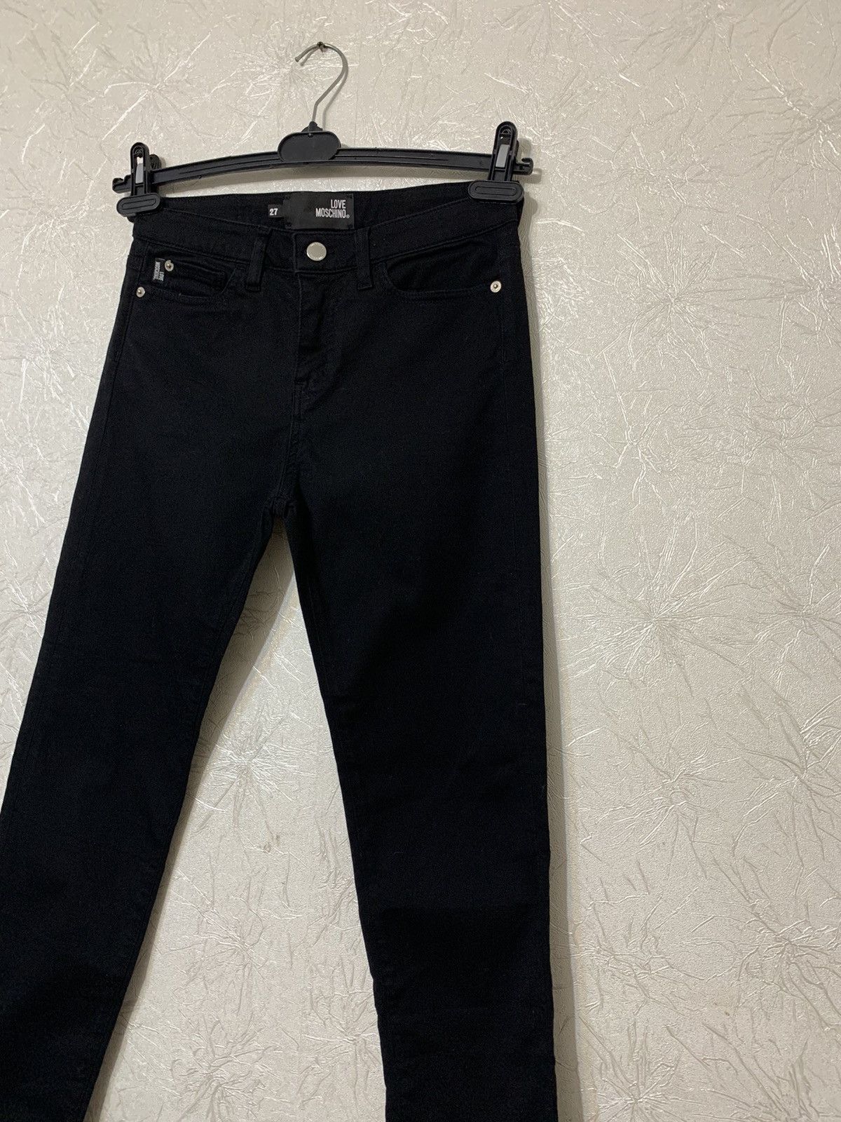 Love Moschino × Moschino Love Moschino Heart Pocket Women’s Black Skinny Jeans Size 27" / US 4 / IT 40 - 6 Thumbnail