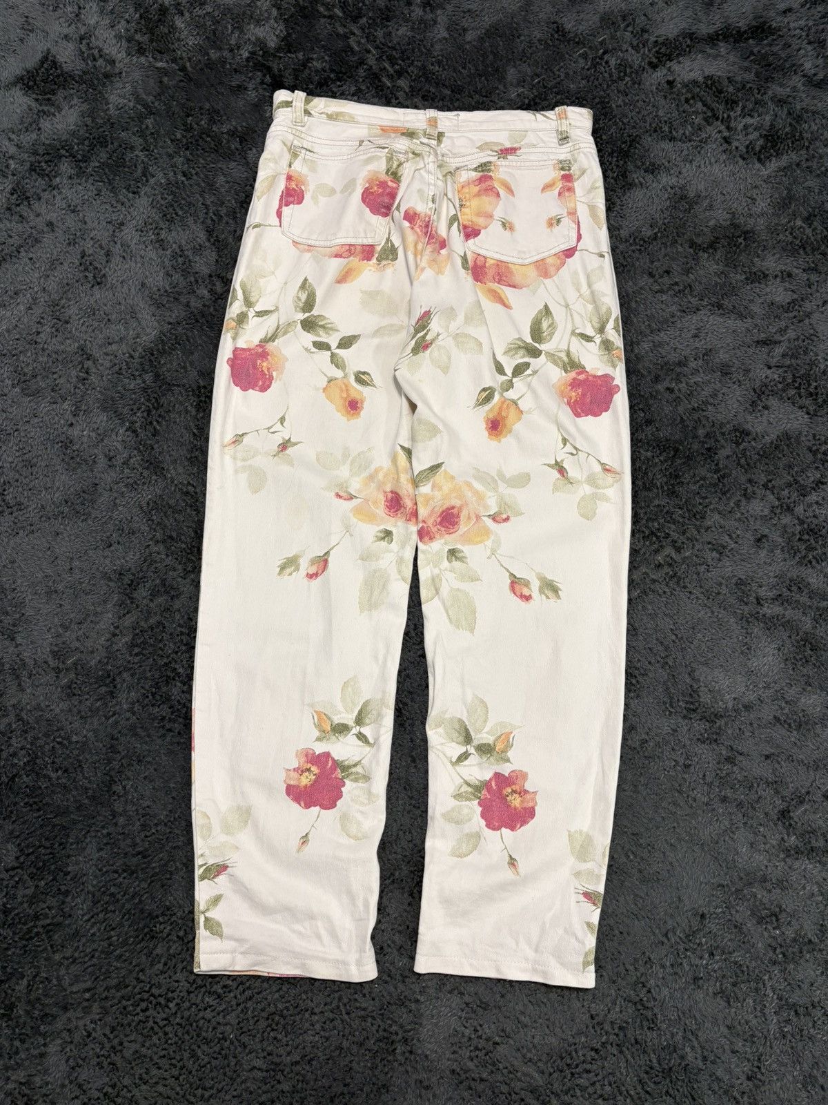 Roberto Cavalli Vintage Roberto Cavalli Flowers Rare Jeans Size 30" / US 8 / IT 44 - 2 Thumbnail