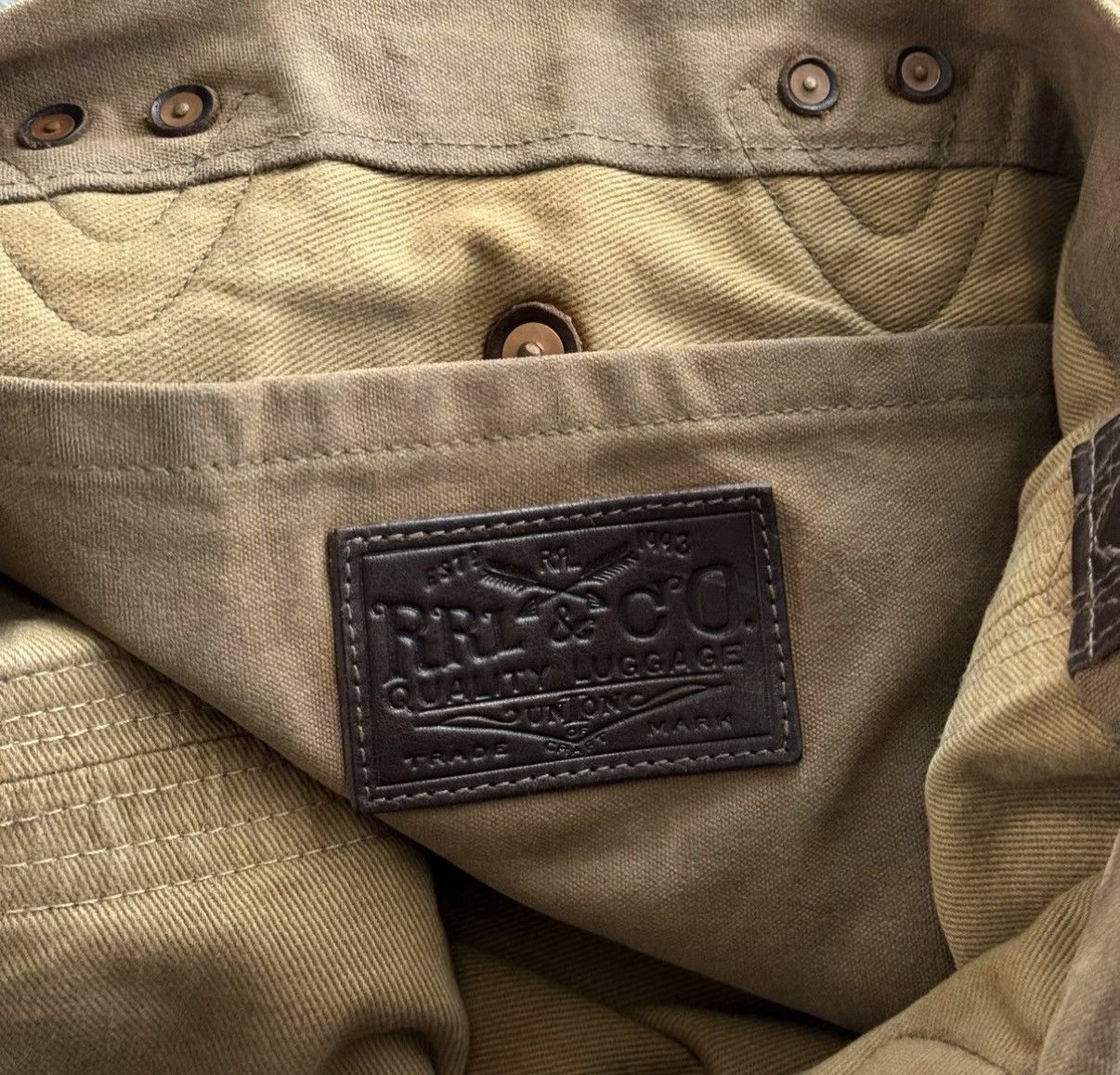 Polo Ralph Lauren RRL Waxed Canvas Tote Bag Ralph Lauren K22 Size ONE SIZE - 8 Thumbnail