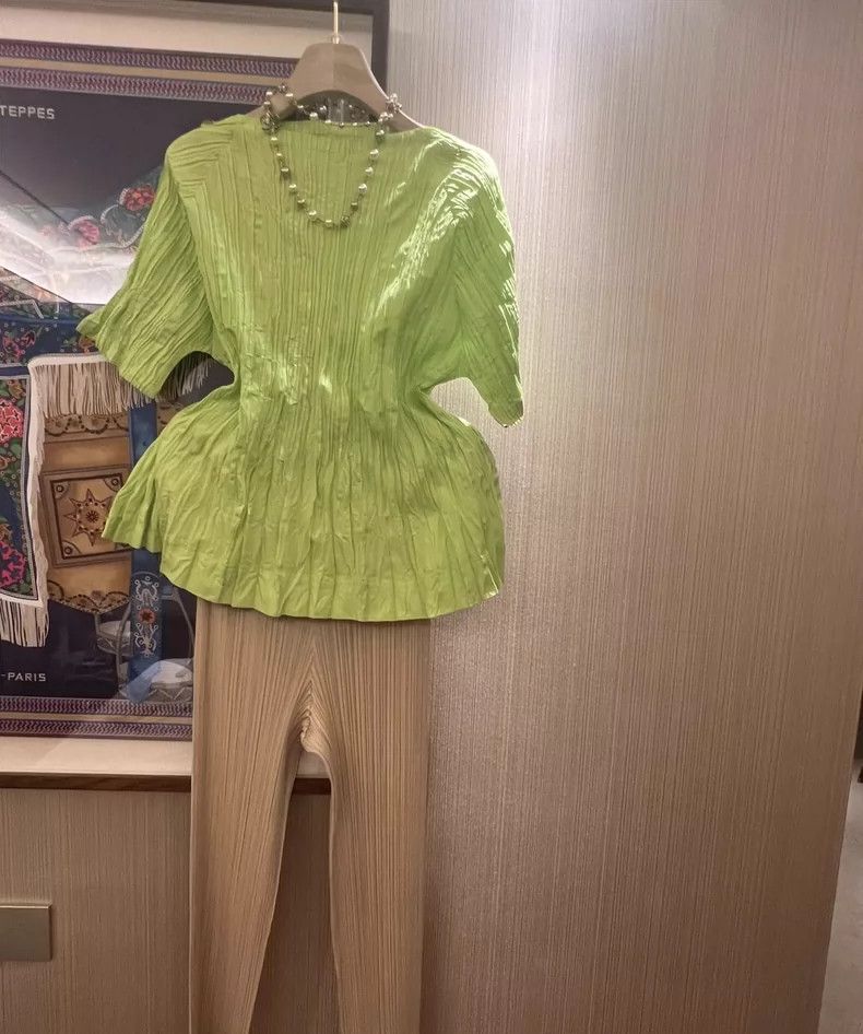 Issey Miyake issey miyake Green pleated coat Size M / US 6-8 / IT 42-44 - 3 Thumbnail