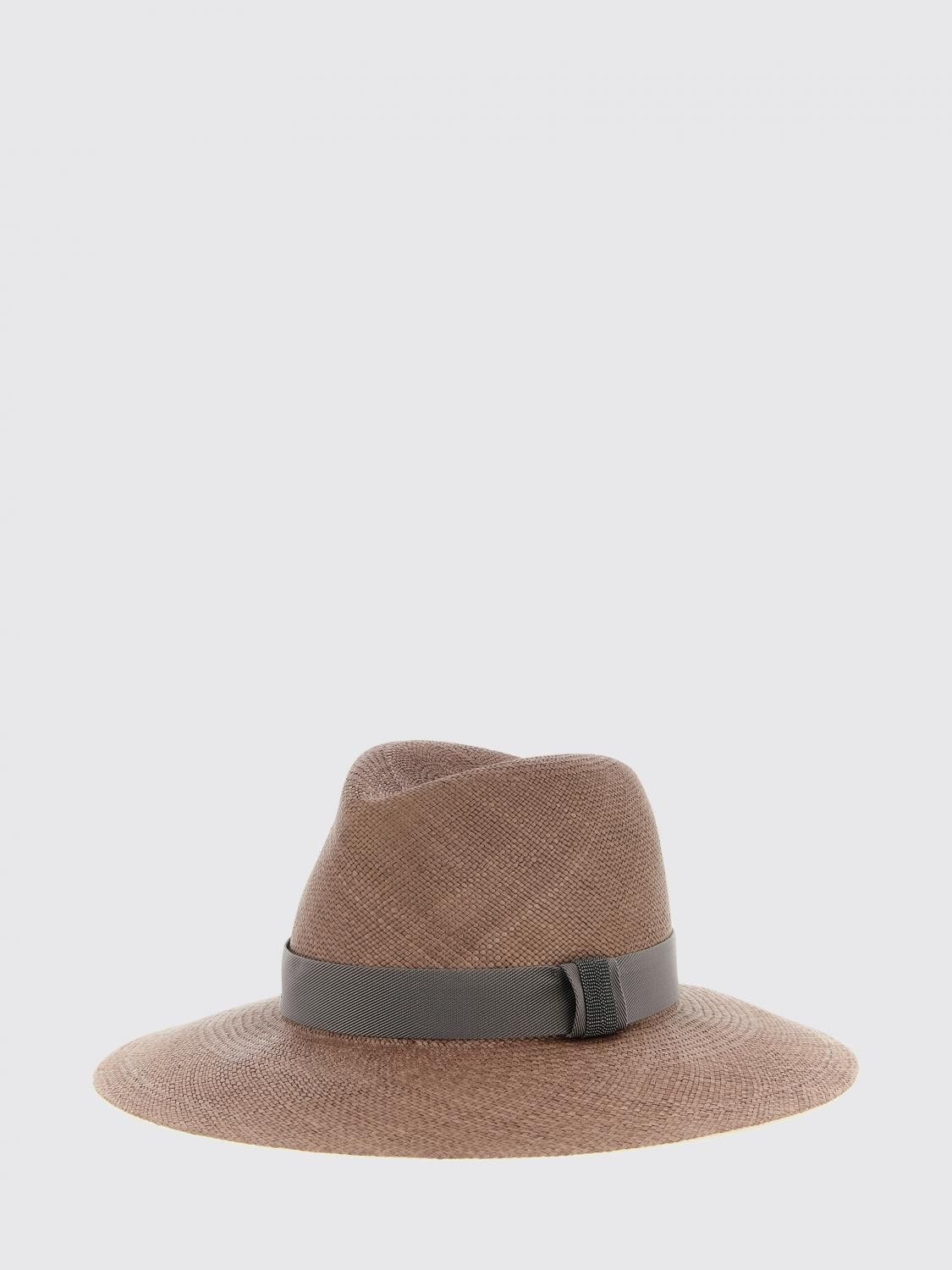 Brunello Cucinelli Brunello Cucinelli Hat Woman Brown Size ONE SIZE - 1 Thumbnail