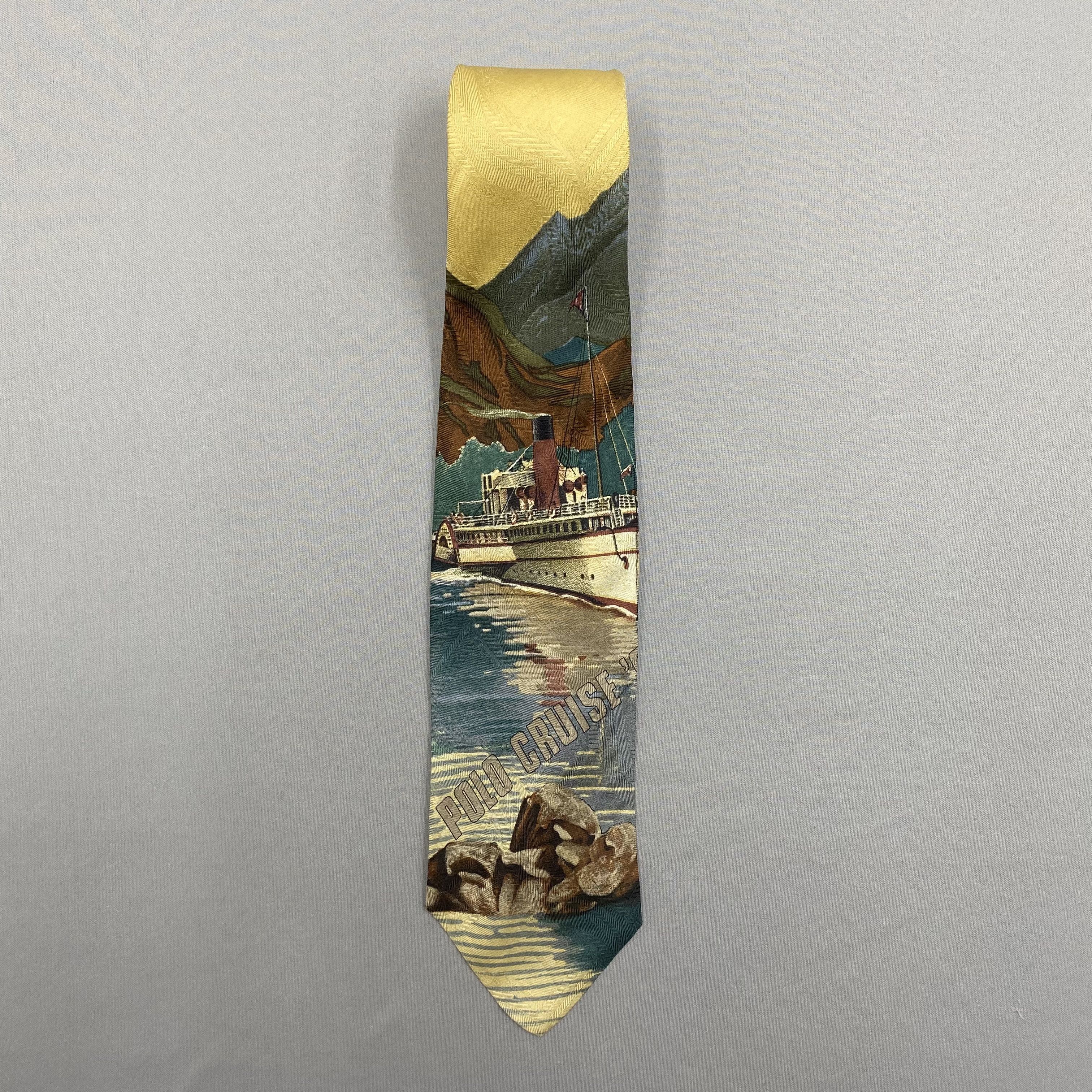 Polo Ralph Lauren Vintage Polo Ralph Lauren SILK Necktie Cravate Pure Silk Size ONE SIZE - 3 Thumbnail