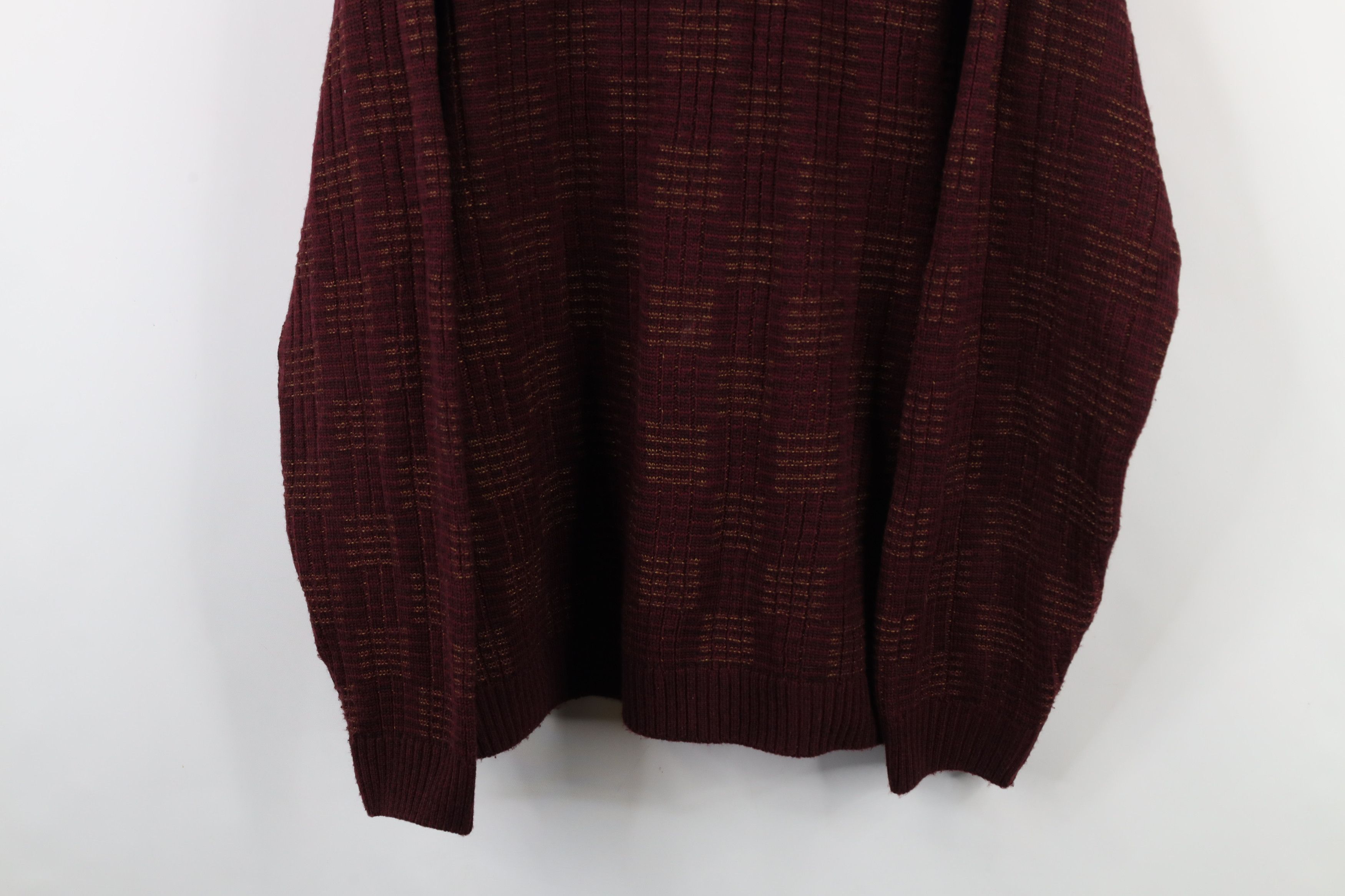 Vintage Vintage 90s Streetwear Ribbed Knit Crewneck Dad Sweater Size US L / EU 52-54 / 3 - 3 Thumbnail