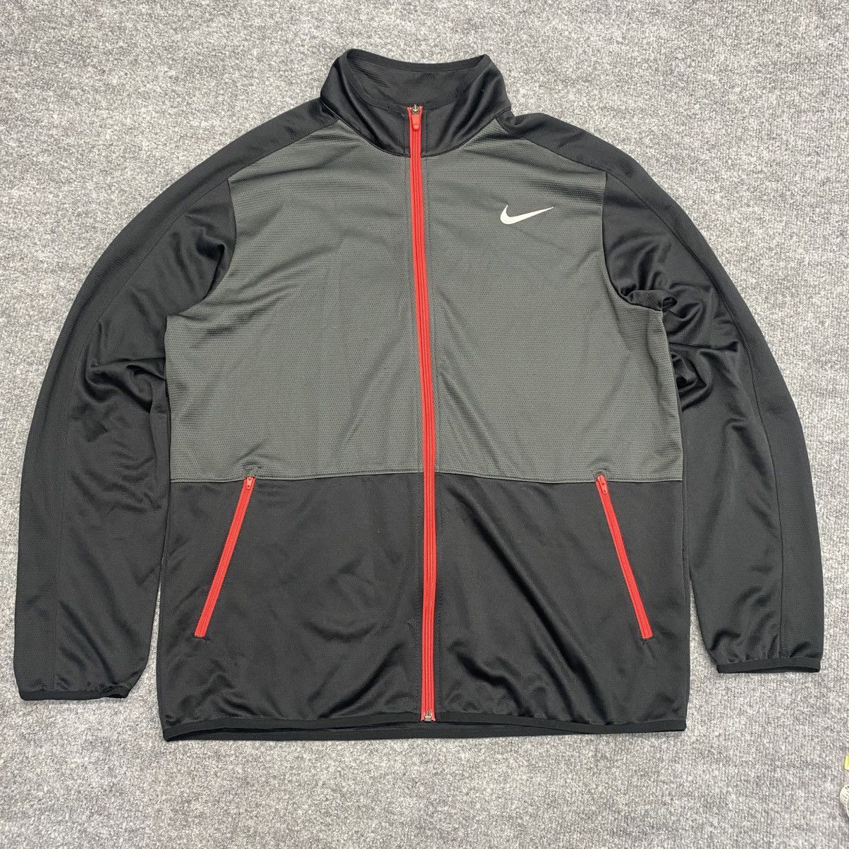 Nike Nike Rivalry Jacket Red Grey Black Full Zip Size Large Size US L / EU 52-54 / 3 - 2 Thumbnail