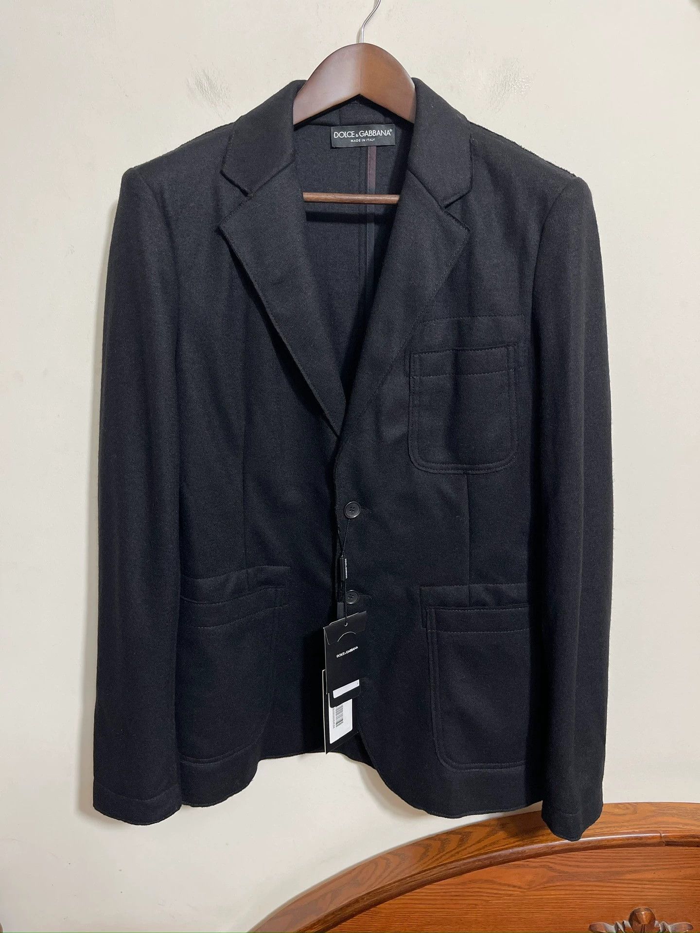 Dolce & Gabbana Dolce & Gabbana DG Slim Fit Wool-Blend Blazer 52 Size 52R - 1 Thumbnail