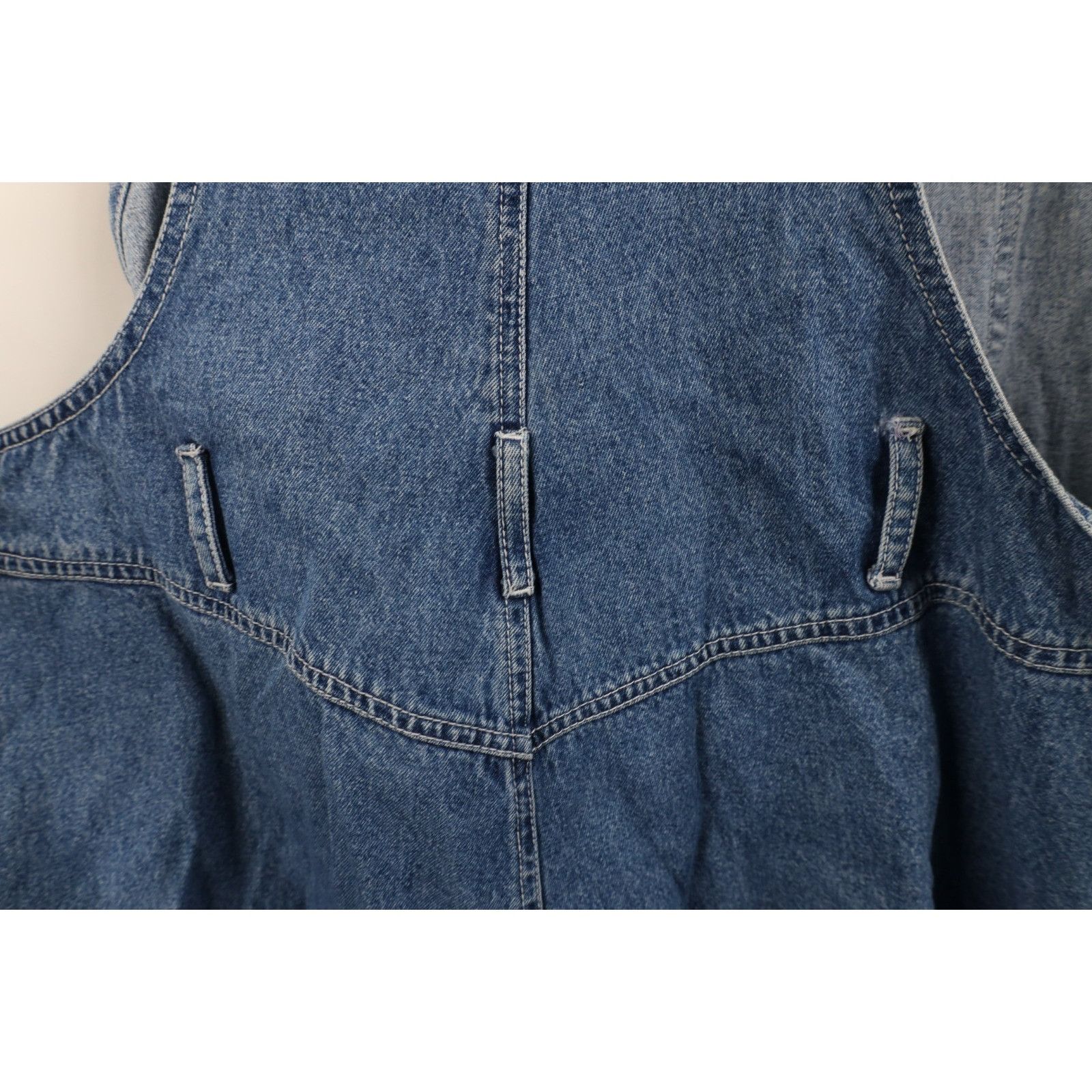 Disney Vintage 90s Disney Winnie the Pooh Denim Jean Shortalls Size 34" / US 12 / IT 48 - 16 Thumbnail
