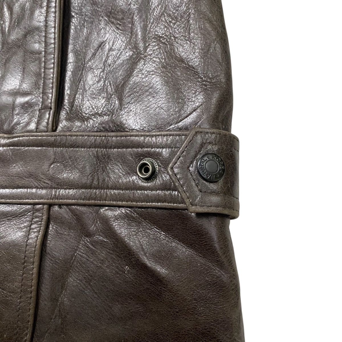 Genuine Leather Vintage 80s genuine leather jacket Size US L / EU 52-54 / 3 - 5 Thumbnail