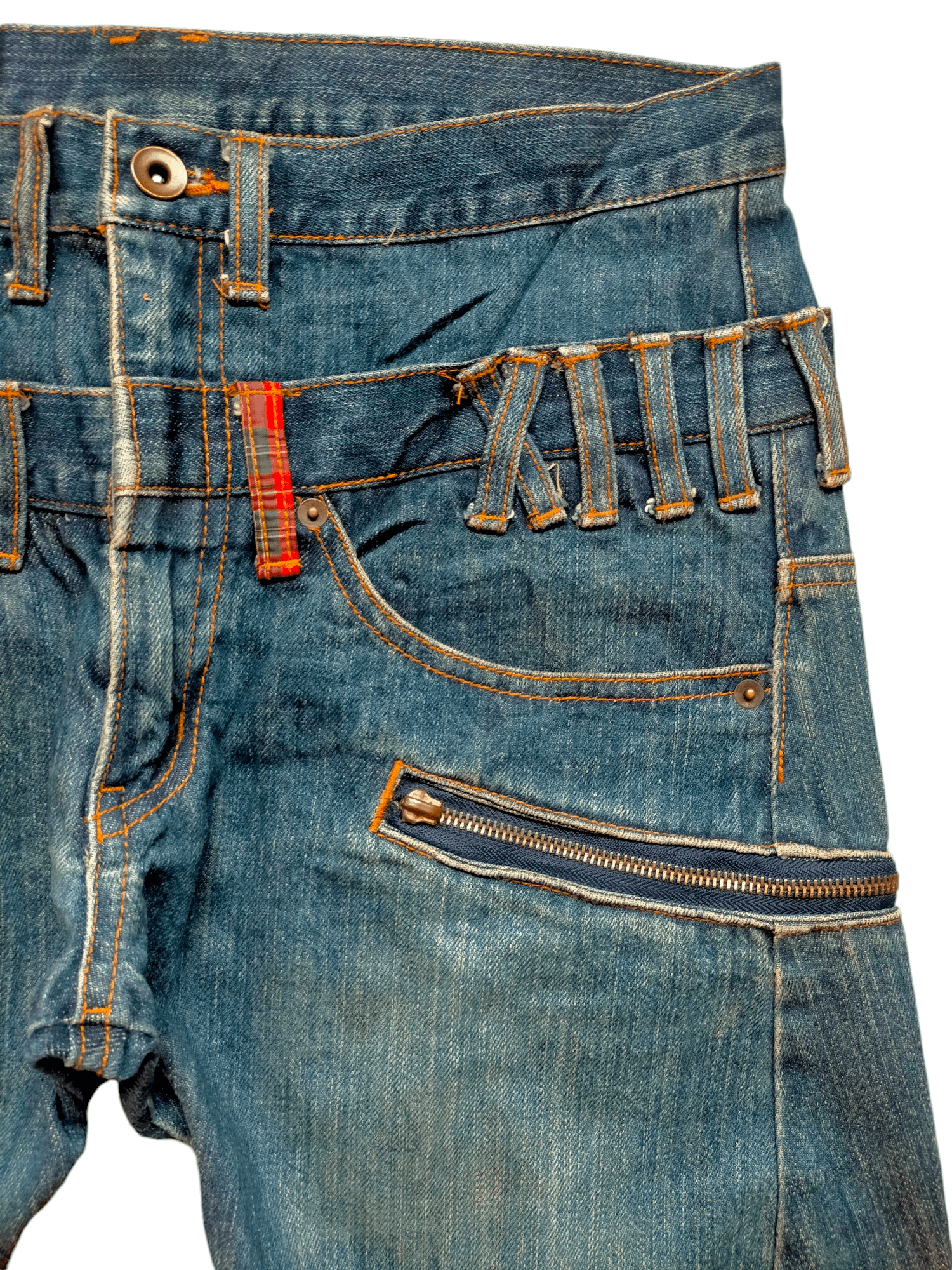 Hysteric Glamour × Japanese Brand PROP Garments INC.Double Waist Multipocket Zipped Jeans Size US 32 / EU 48 - 5 Thumbnail