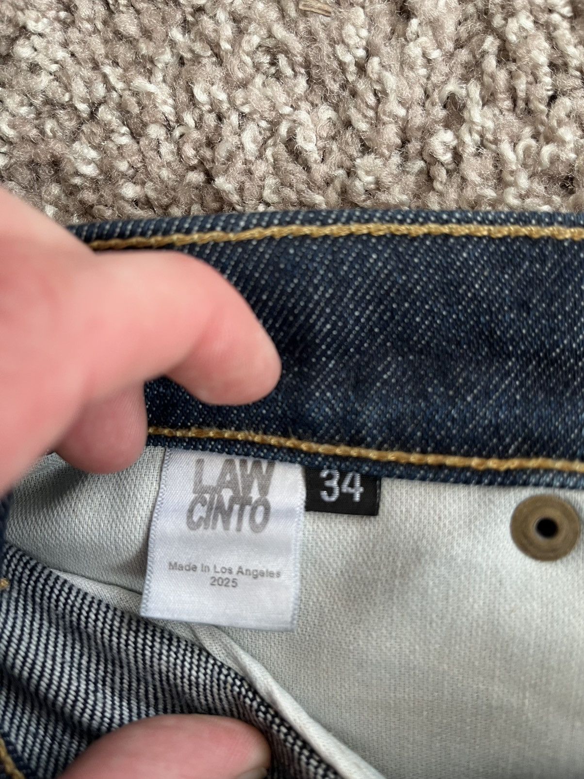 Other Lawcinto Ouraw Raw Denim Jeans Size 34 Size US 34 / EU 50 - 6 Thumbnail