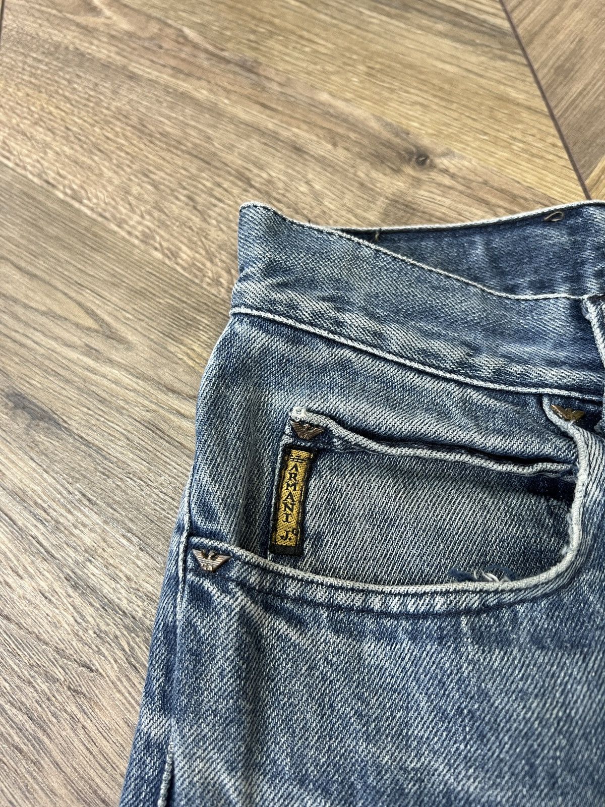 Armani × Emporio Armani × Vintage Vintage Armani Denim Blue Streetwear Jeans Size US 30 / EU 46 - 8 Thumbnail
