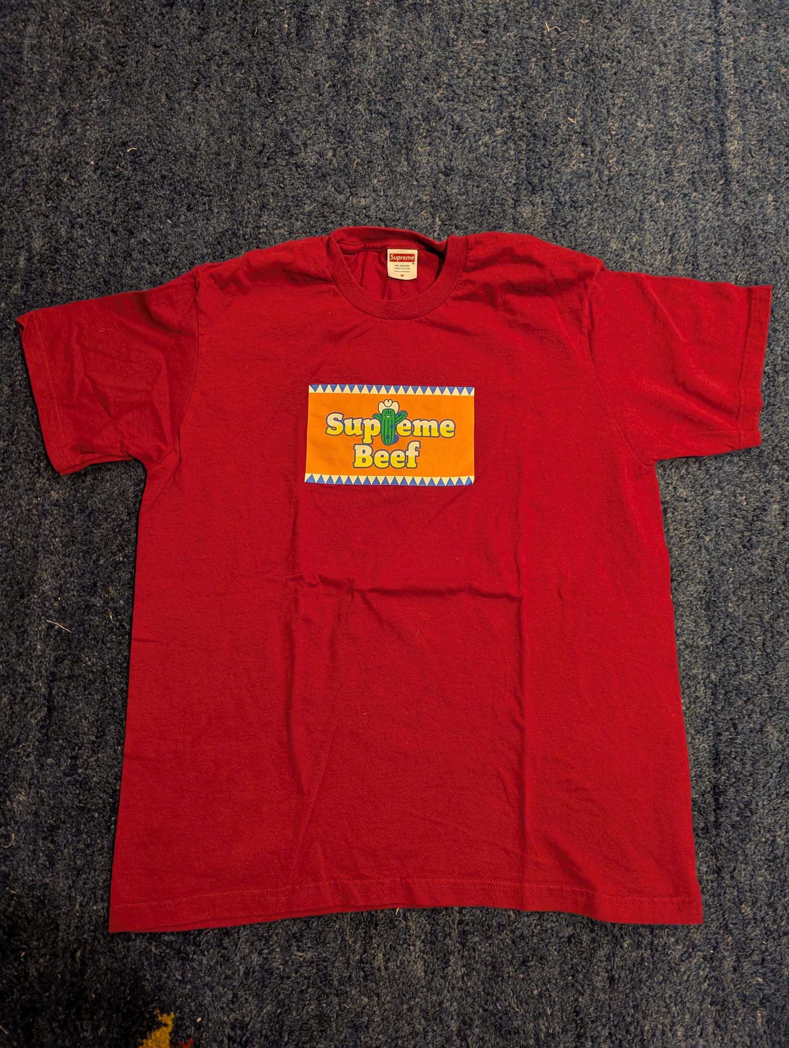 Supreme Supreme Beef Tee in Red Size US M / EU 48-50 / 2 - 1 Thumbnail