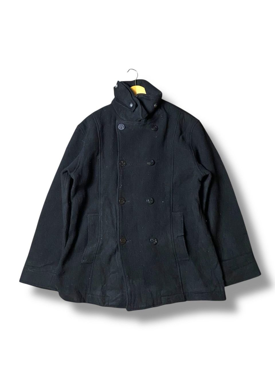 Japanese Brand × Vintage × Woolrich Woolen Mills Vintage WOOLRICH Double Breasted Wool Coat (129) Size US M / EU 48-50 / 2 - 1 Thumbnail