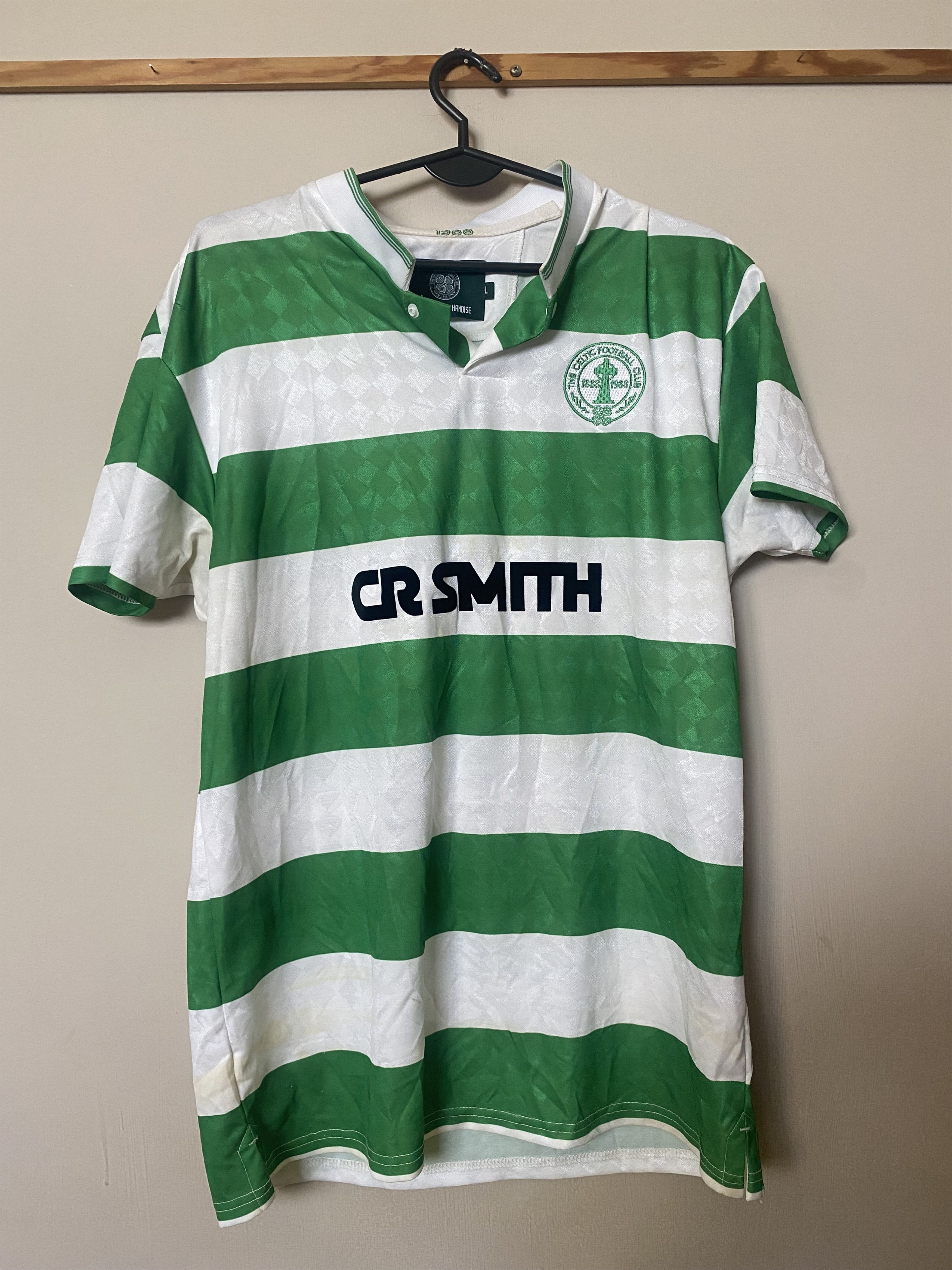 Other Vintage Jersey CELTIC GLASGOW F.C. 1988 - Retro - L - UNIQUE Size US L / EU 52-54 / 3 - 1 Thumbnail