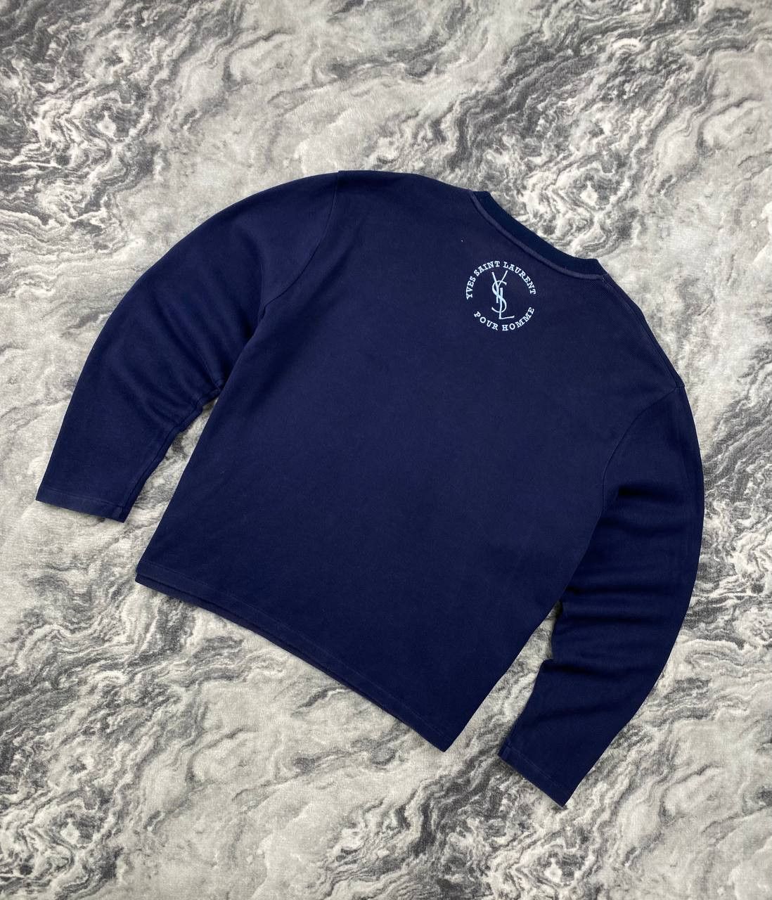 Yves Saint Laurent Vintage Yves Saint Laurent Sweatshirt Big Log Men Size XXL Size US XXL / EU 58 / 5 - 2 Thumbnail